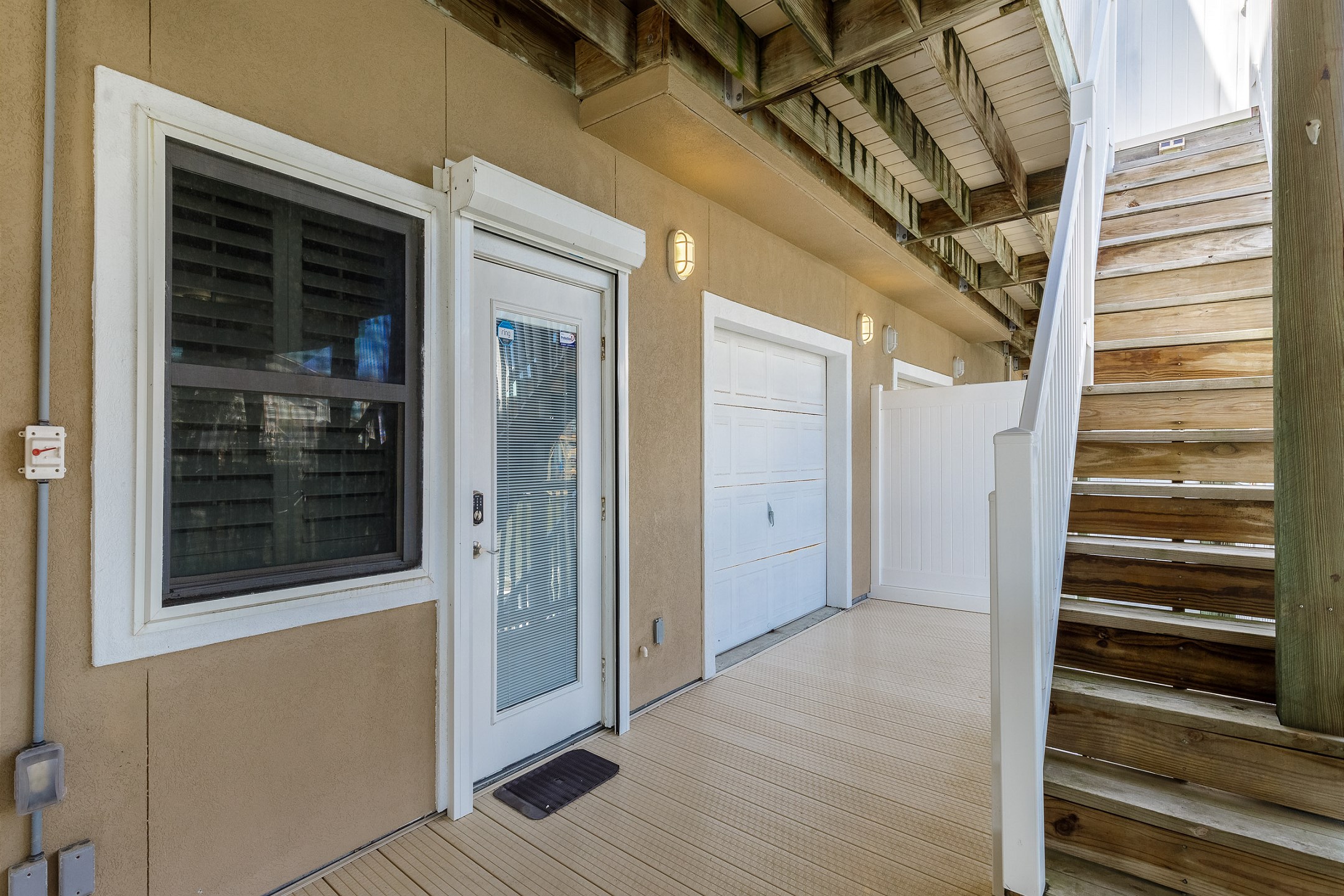 Access to the deck off the ground level bedroom 