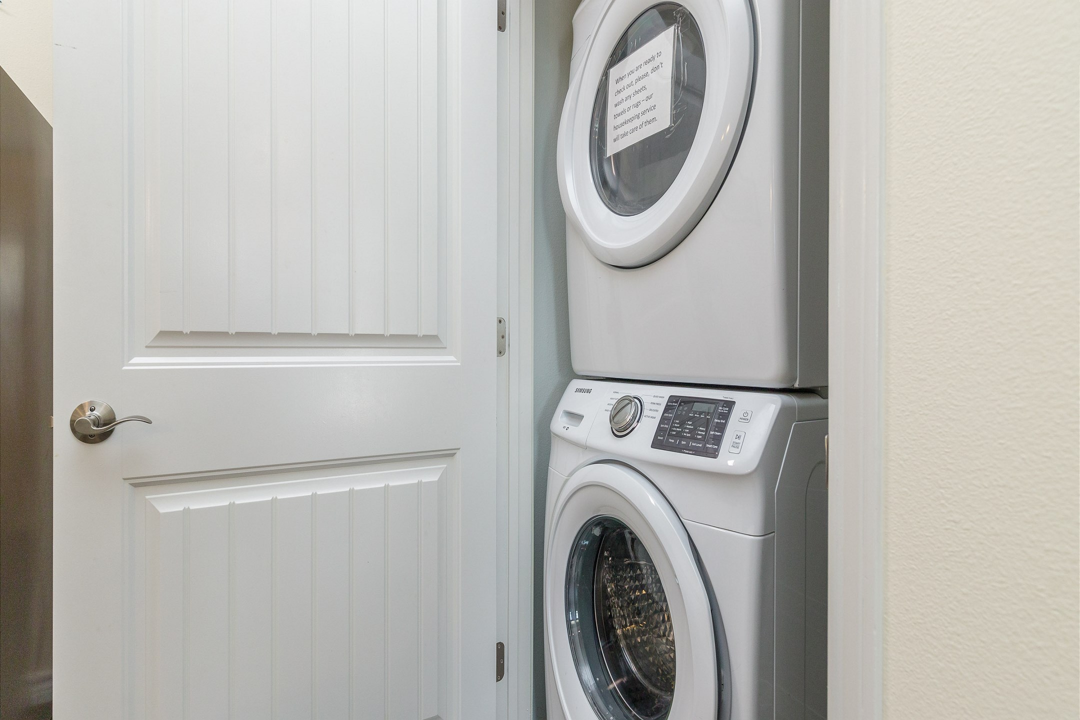 Washer and dryer in property for your convenience