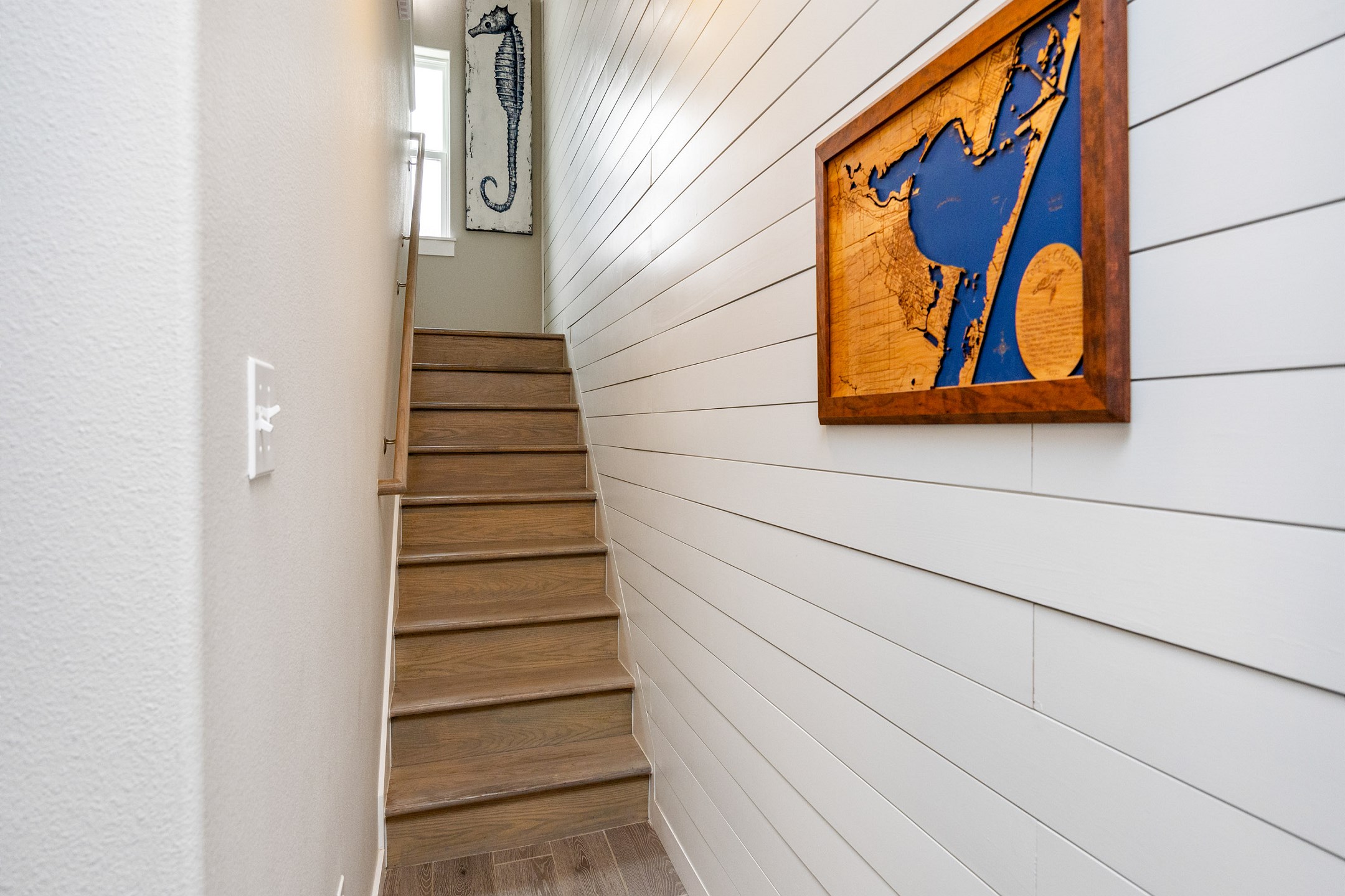 Stairs to the second floor bedrooms 