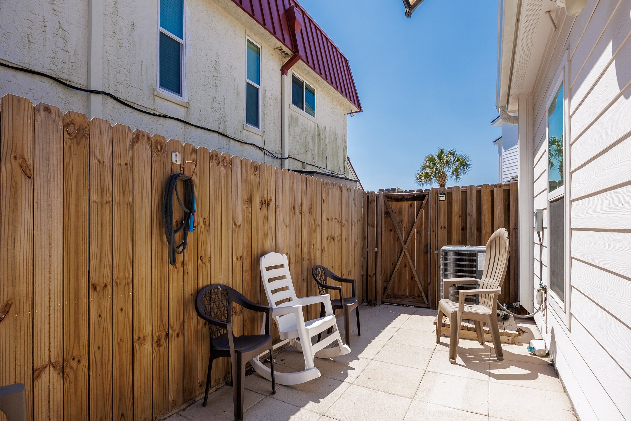 Relax on the private patio and enjoy the Texas breeze