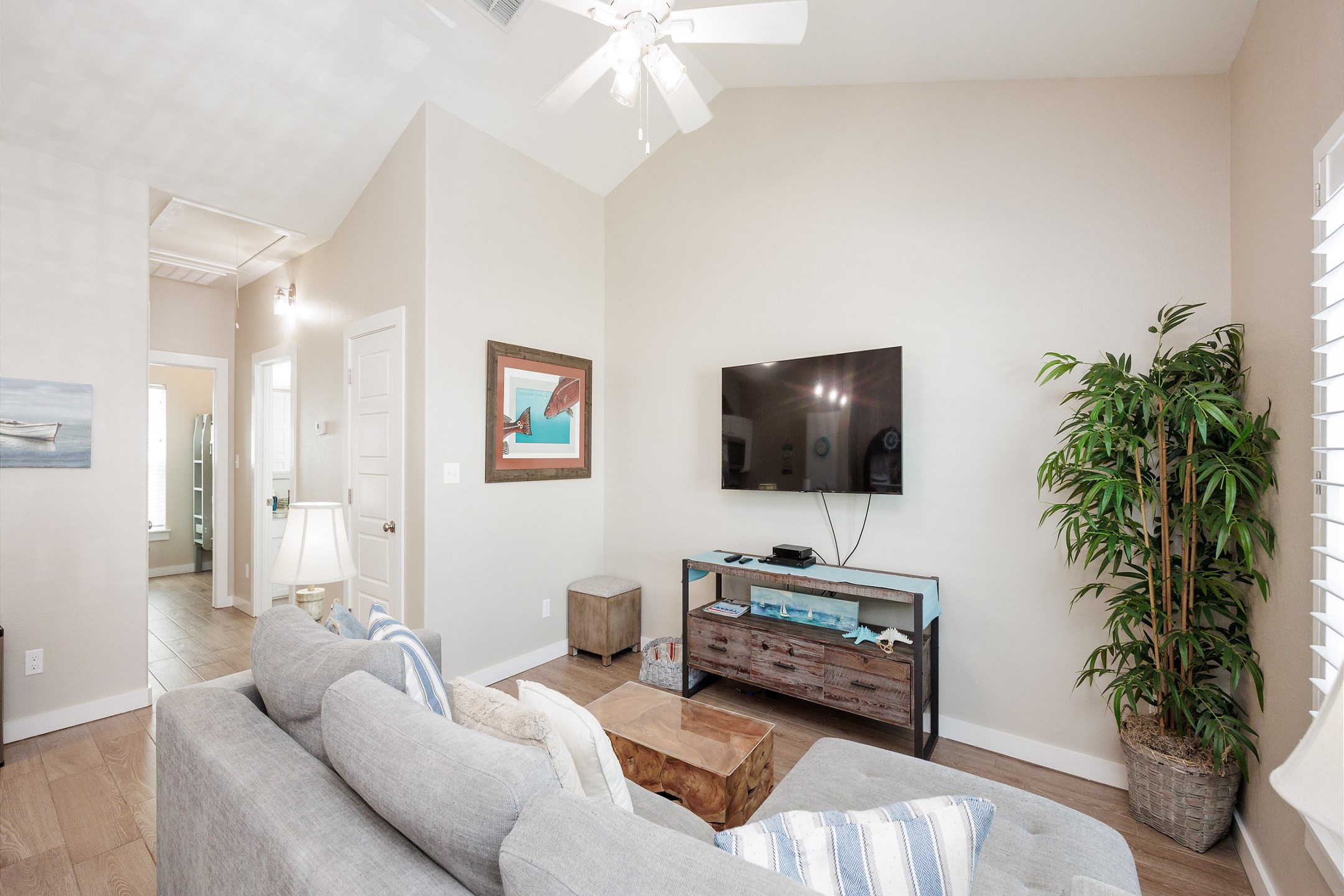 Bright and airy living space with natural light