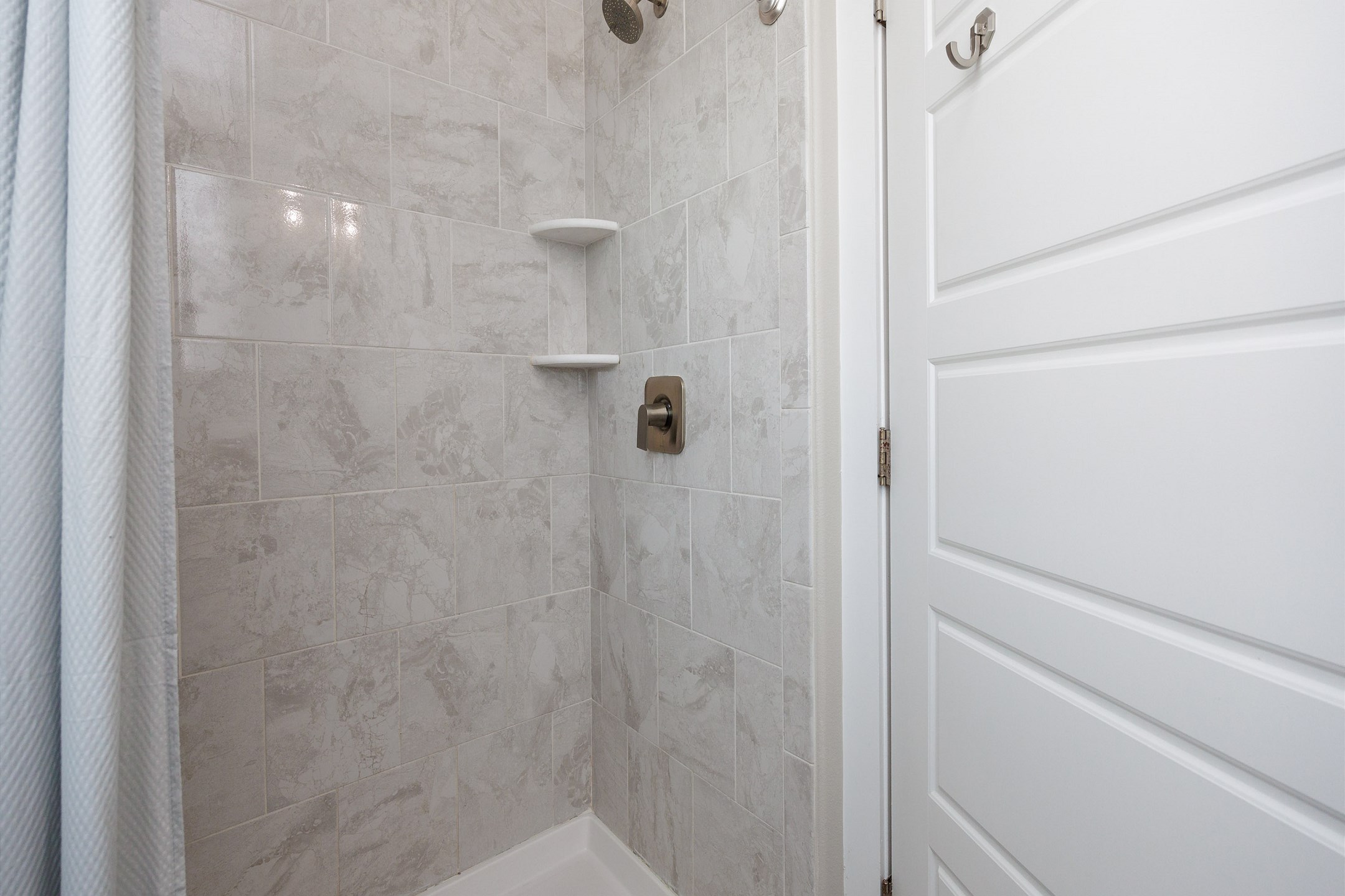 Guest bathroom with walk-in shower 