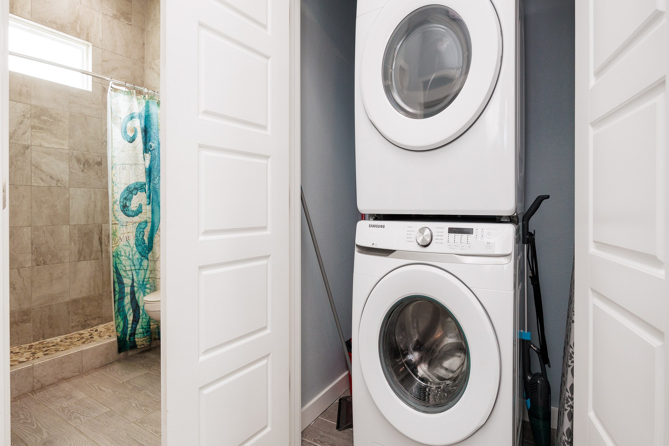 Washer/dryer in property for your convenience 