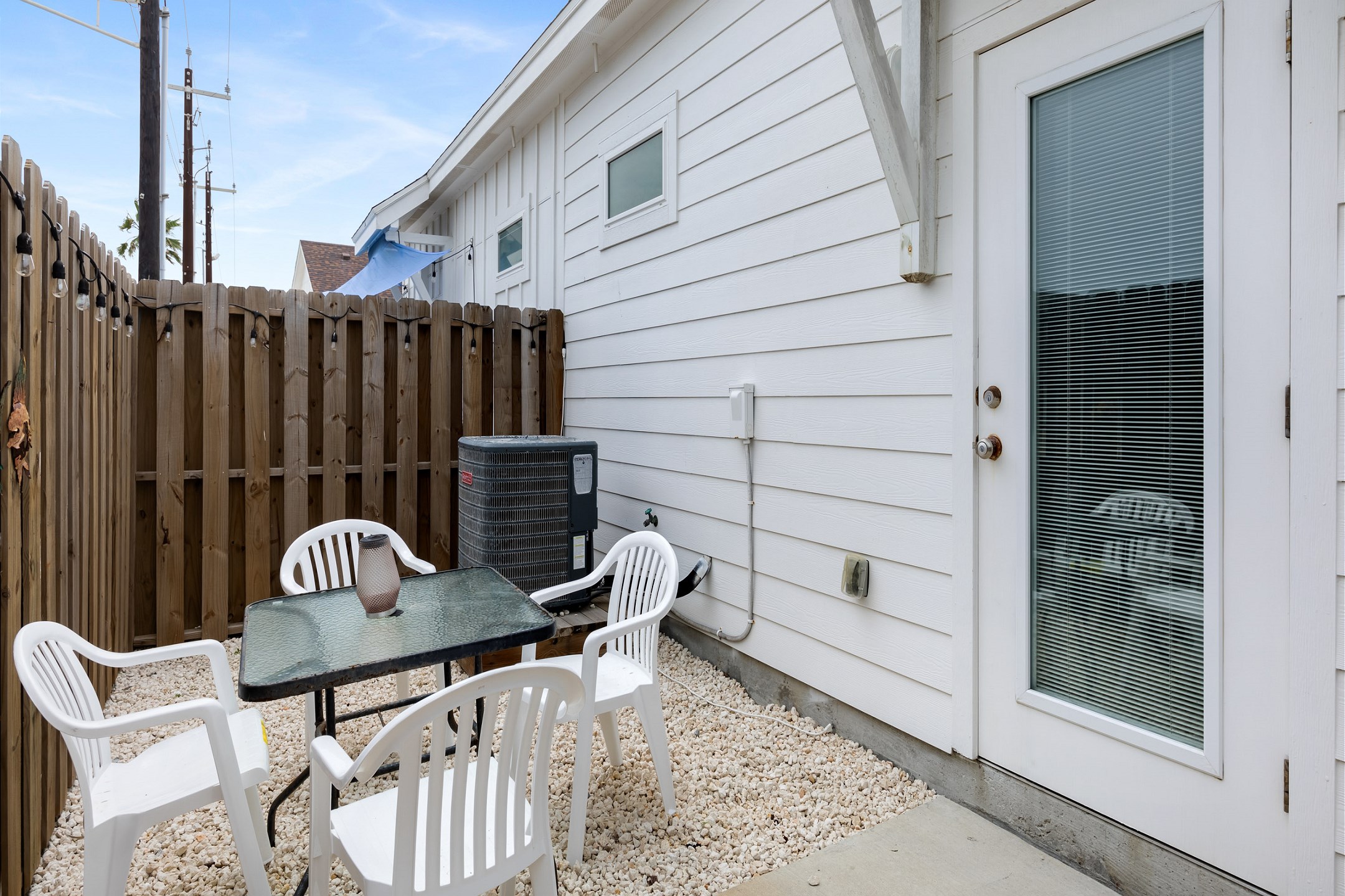 Charming back patio, perfect for relaxing and entertaining