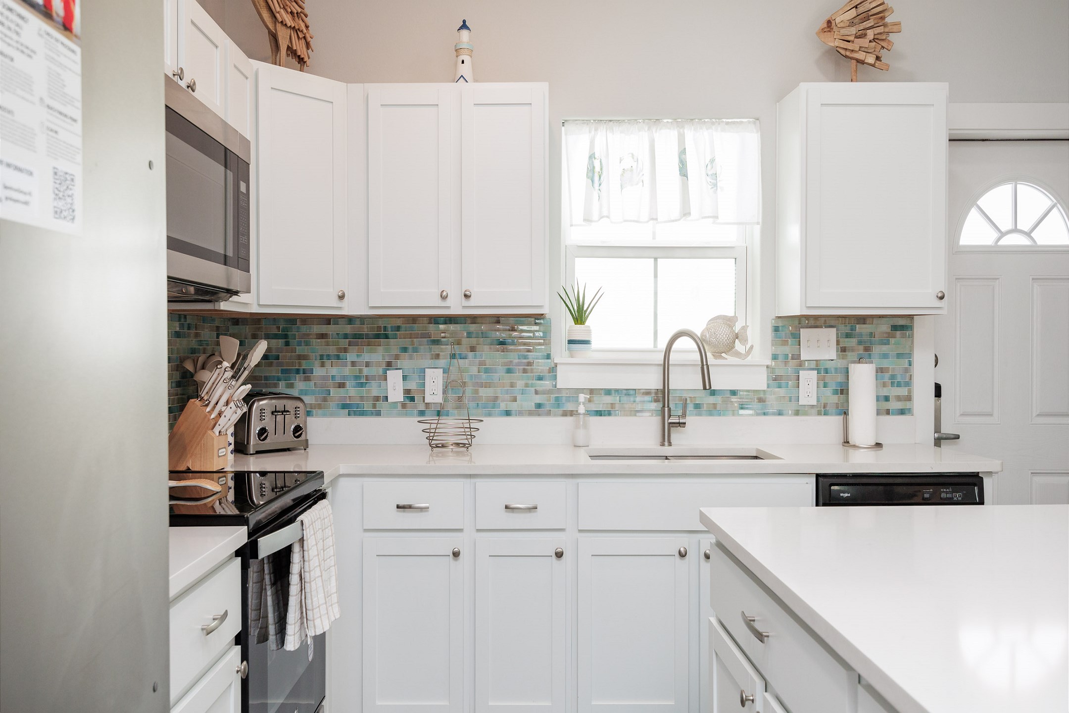 Experience culinary charm in this cozy vacation rental kitchen