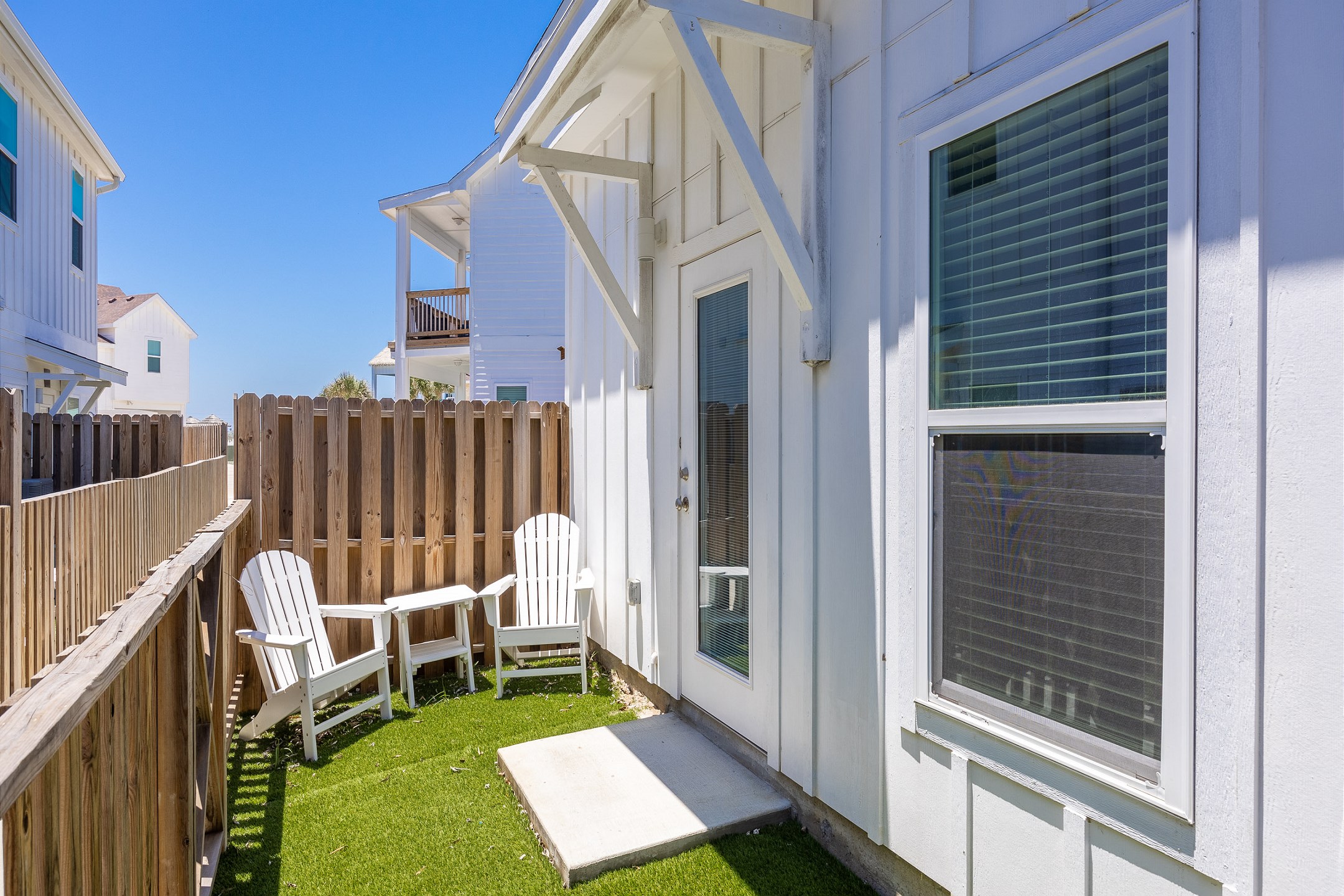 Enjoy the Texas breeze on this private patio 
