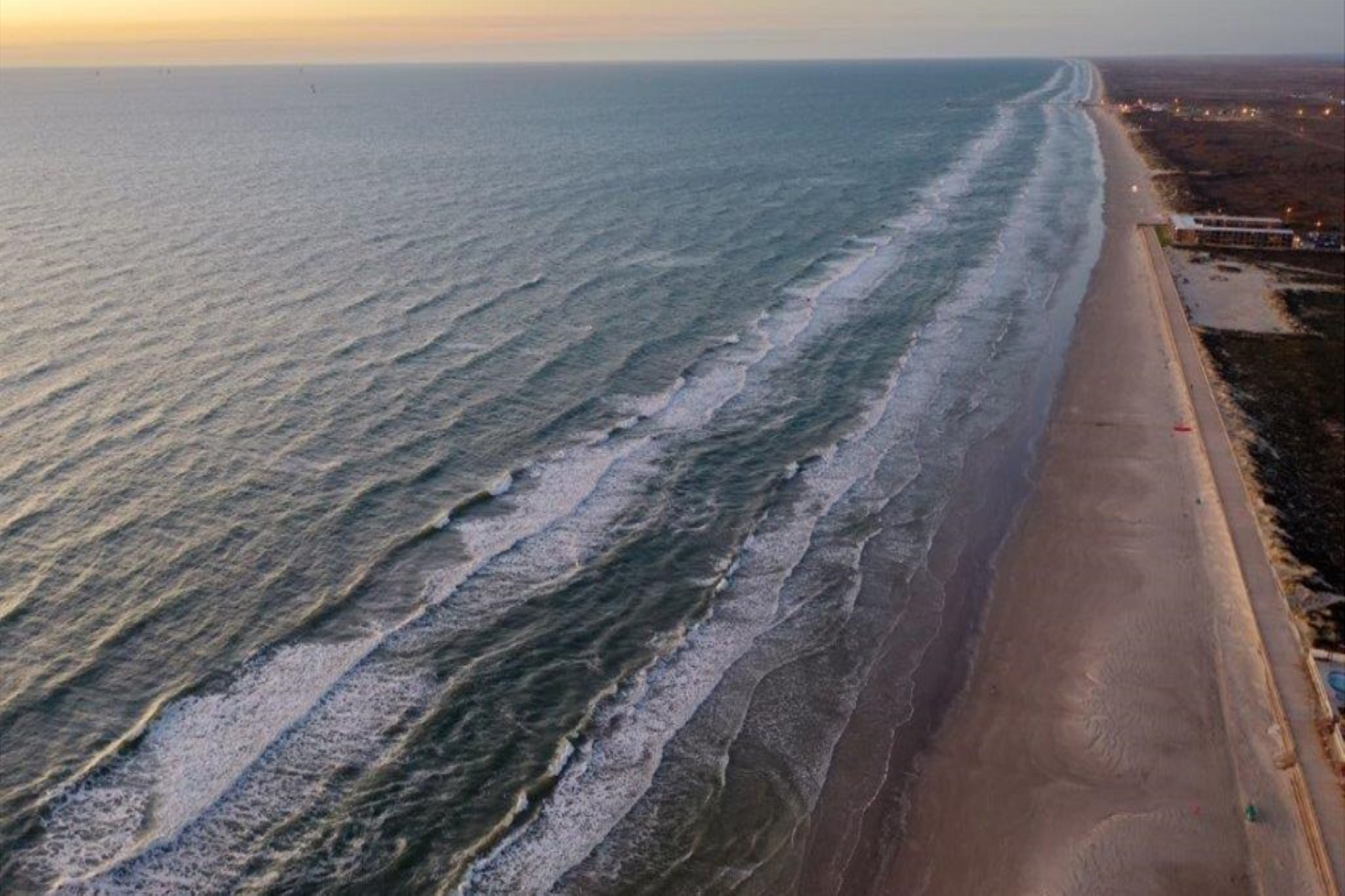 Miles of windswept Texas beaches