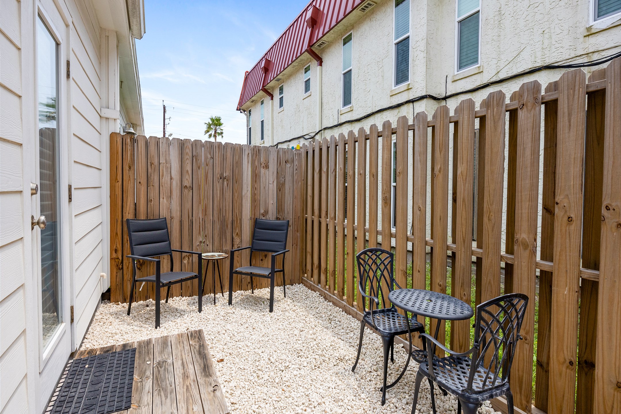 Charming back patio, perfect for relaxing and entertaining 
