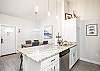 Modern breakfast bar with seating to have family meals 