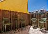 Lovely, private patio with chairs to relax under the Texas breeze