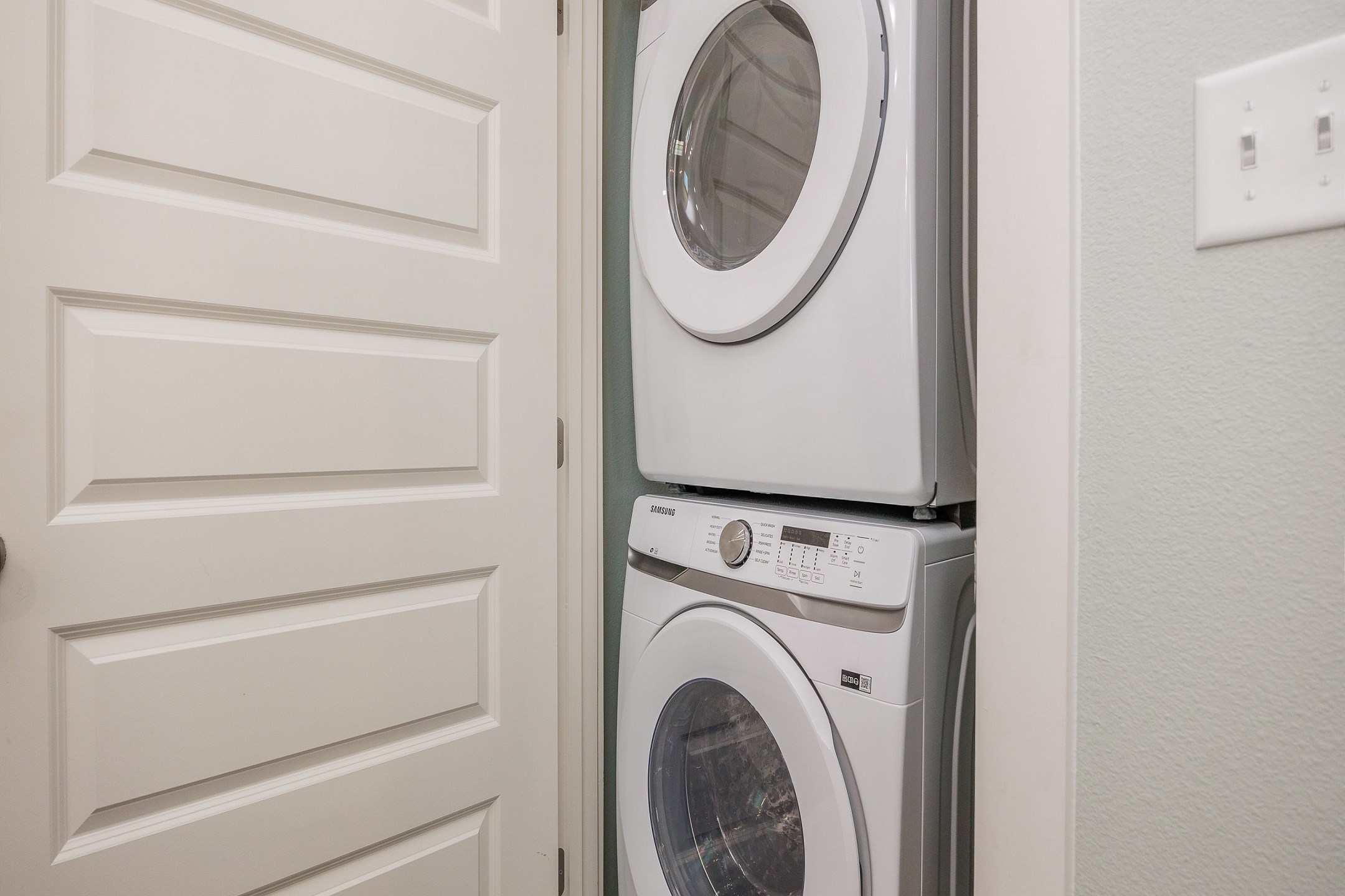 Convenient in-property washer and dryer for a hassle-free stay