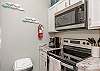 Great kitchen space with 12 cup coffee maker and plenty of storage