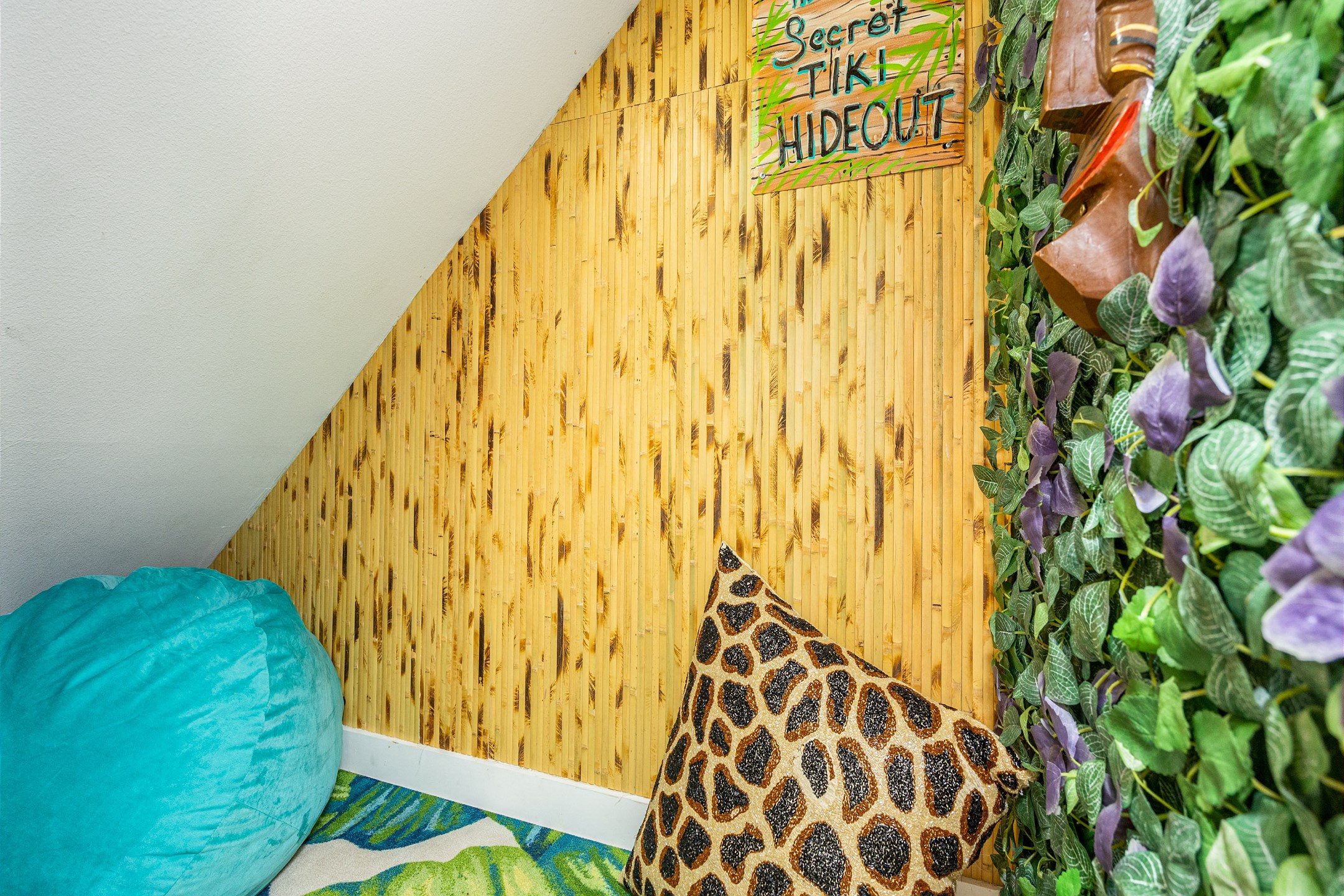 Jungle themed hideaway in the first floor hallway