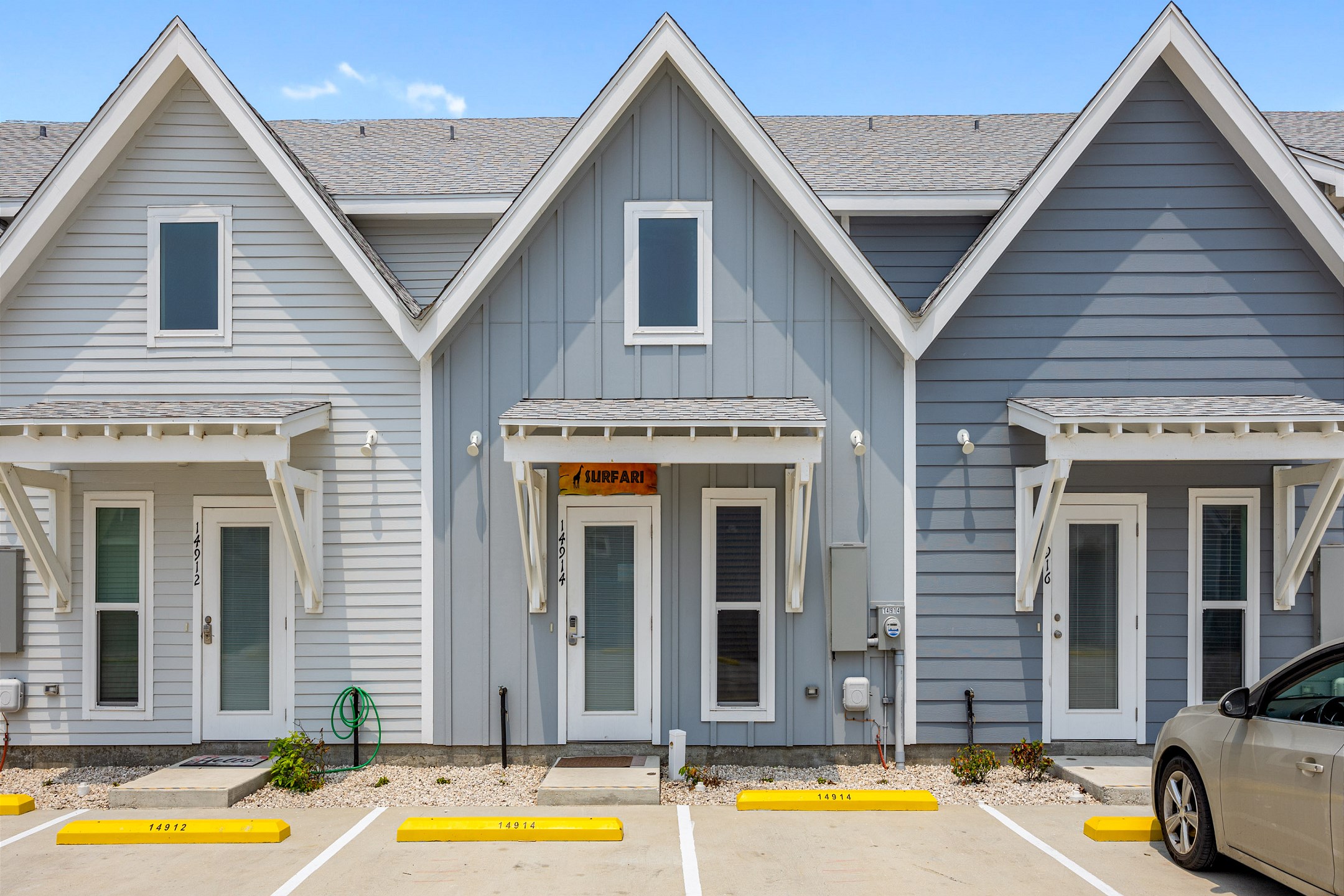 Front entrance with reserved parking right out front