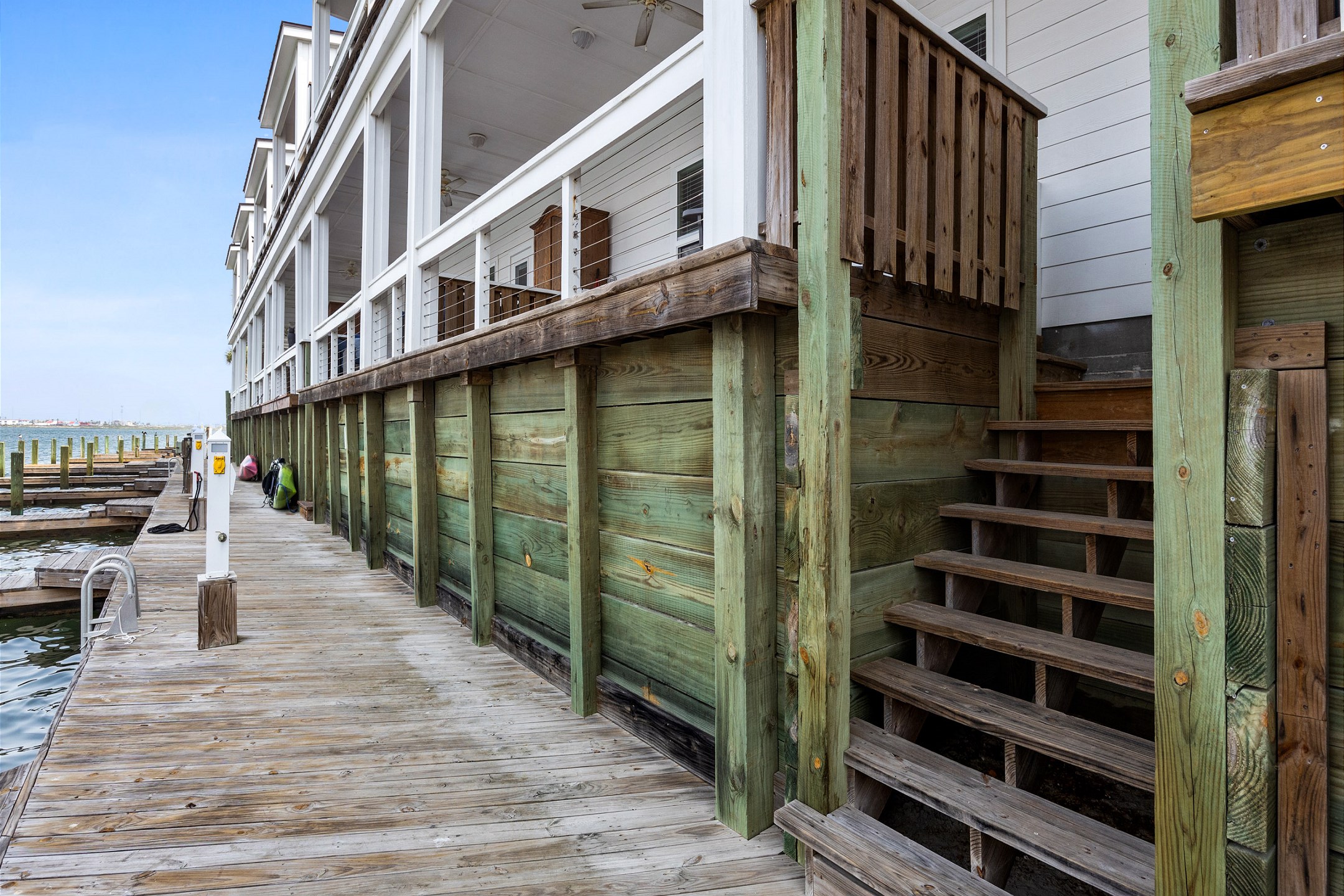 Access to fishing dock and deck with 