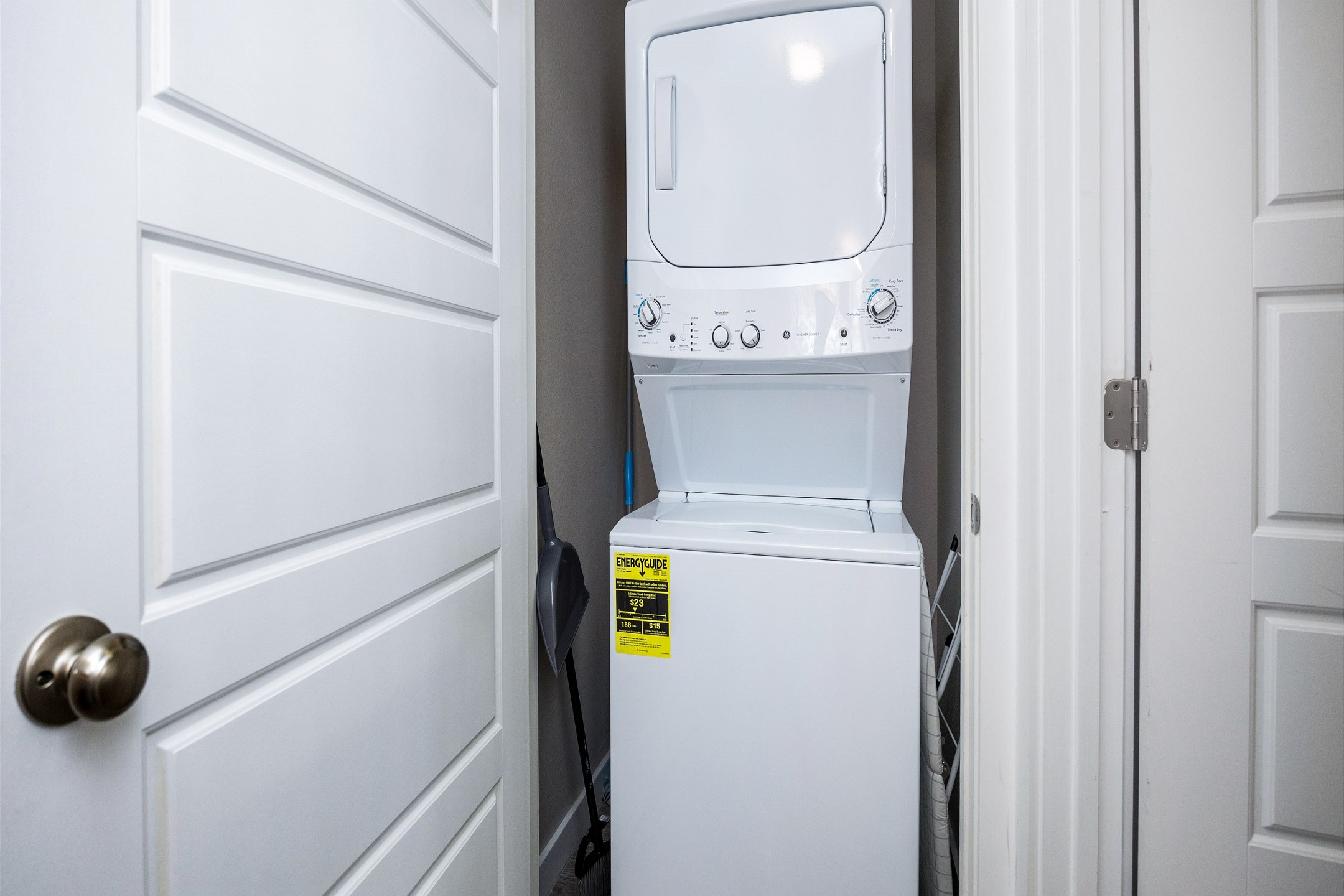 Washer and dryer on the second floor 