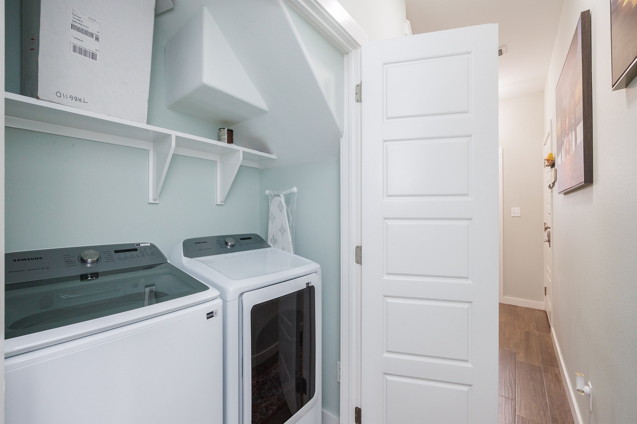 Washer and dryer on the first floor