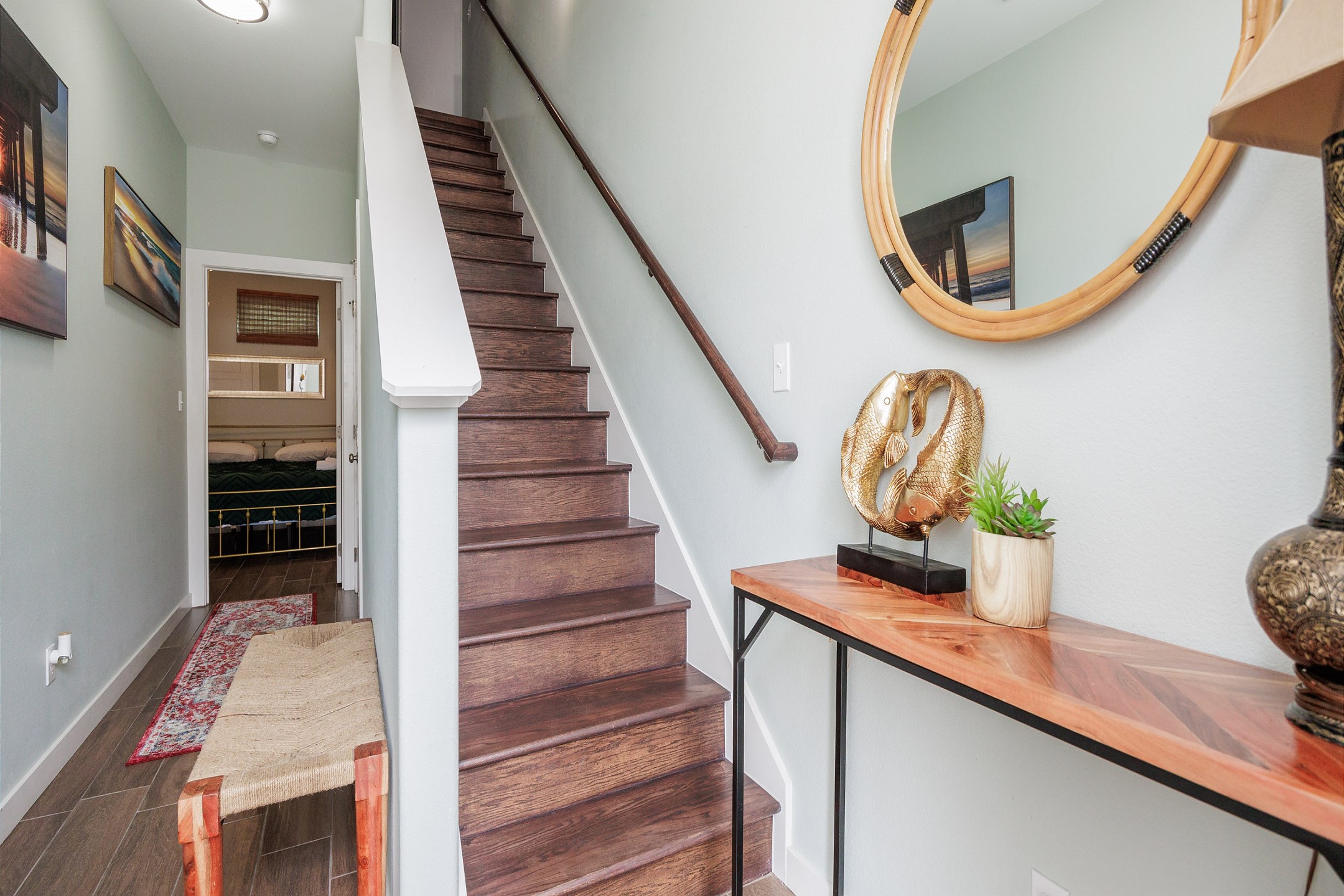 Stairwell to second floor 