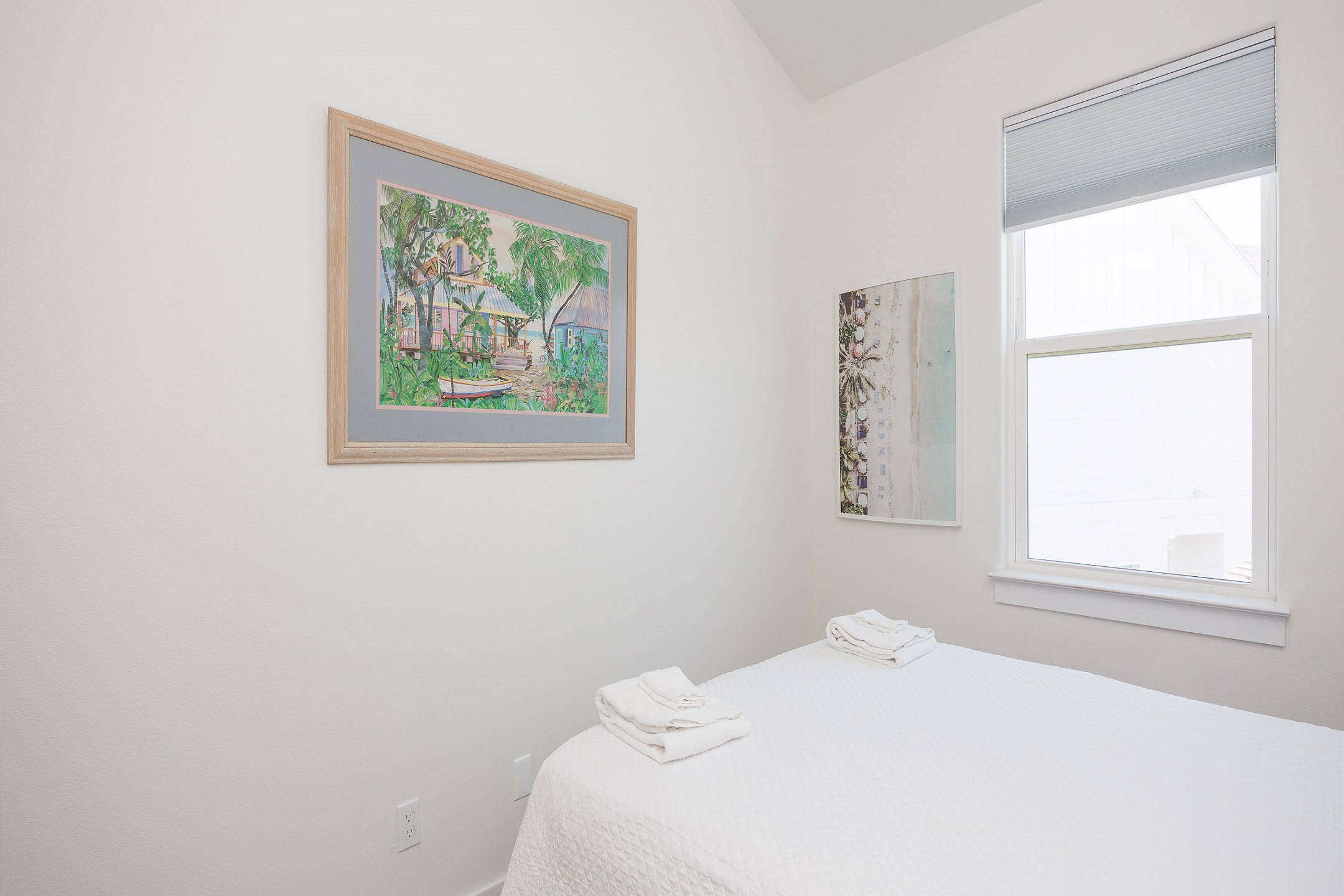 Second bedroom on the second floor with queen size bed