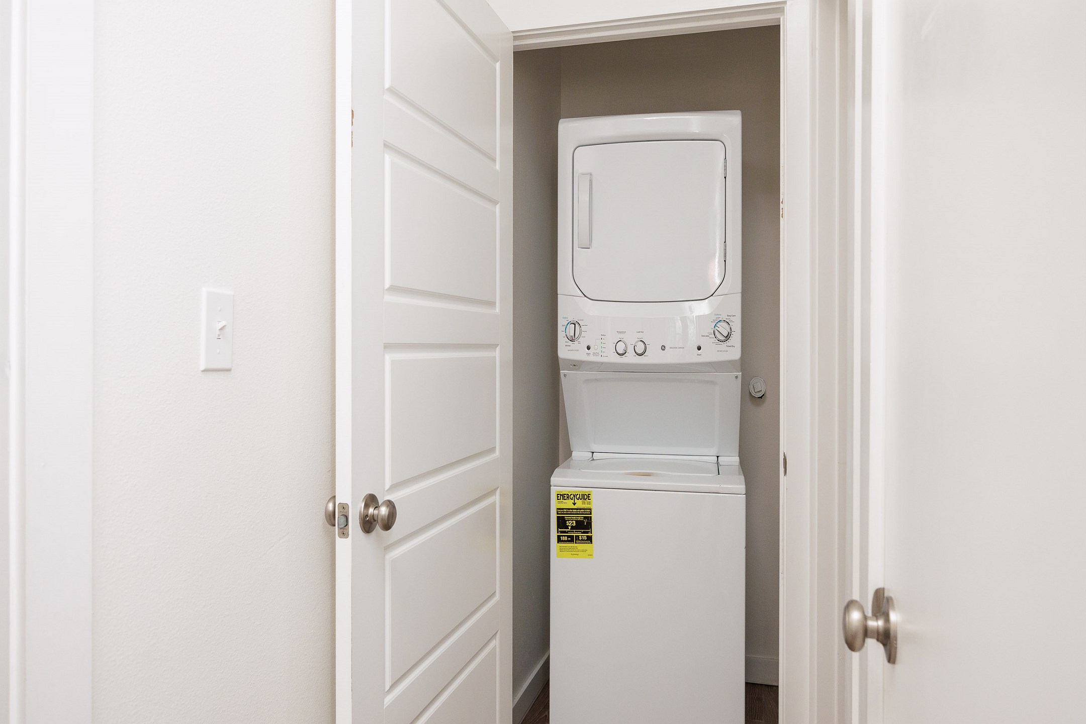 Washer and dryer on the second floor 
