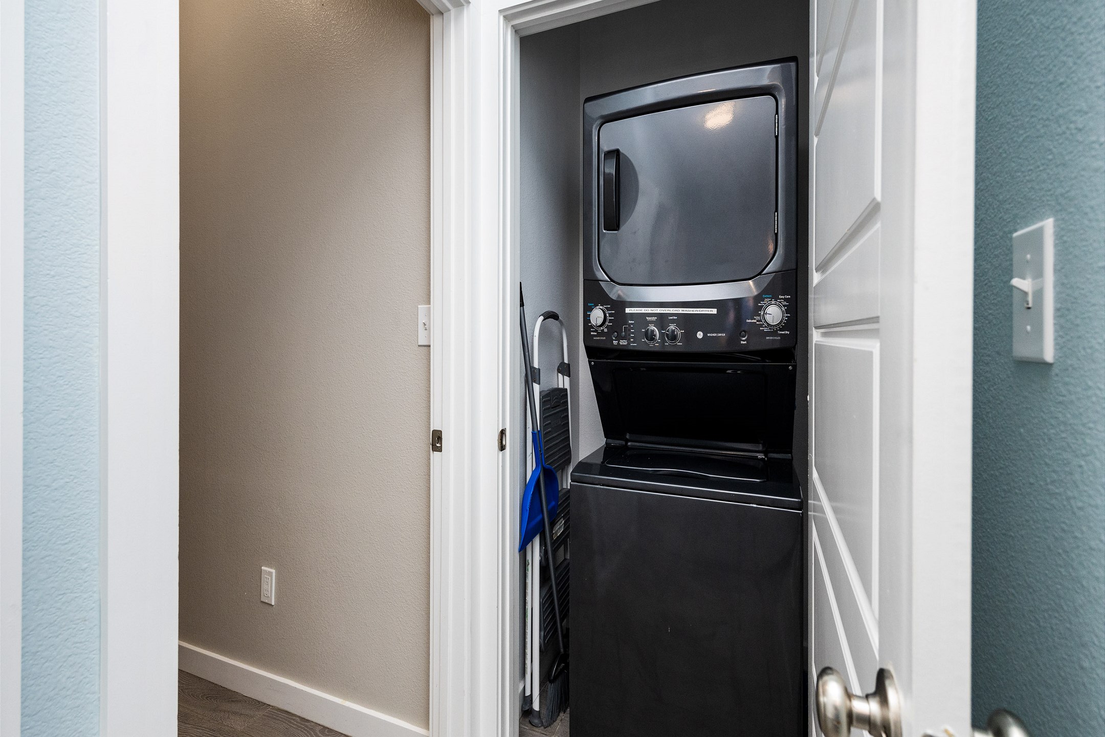 Washer and dryer on the second floor 