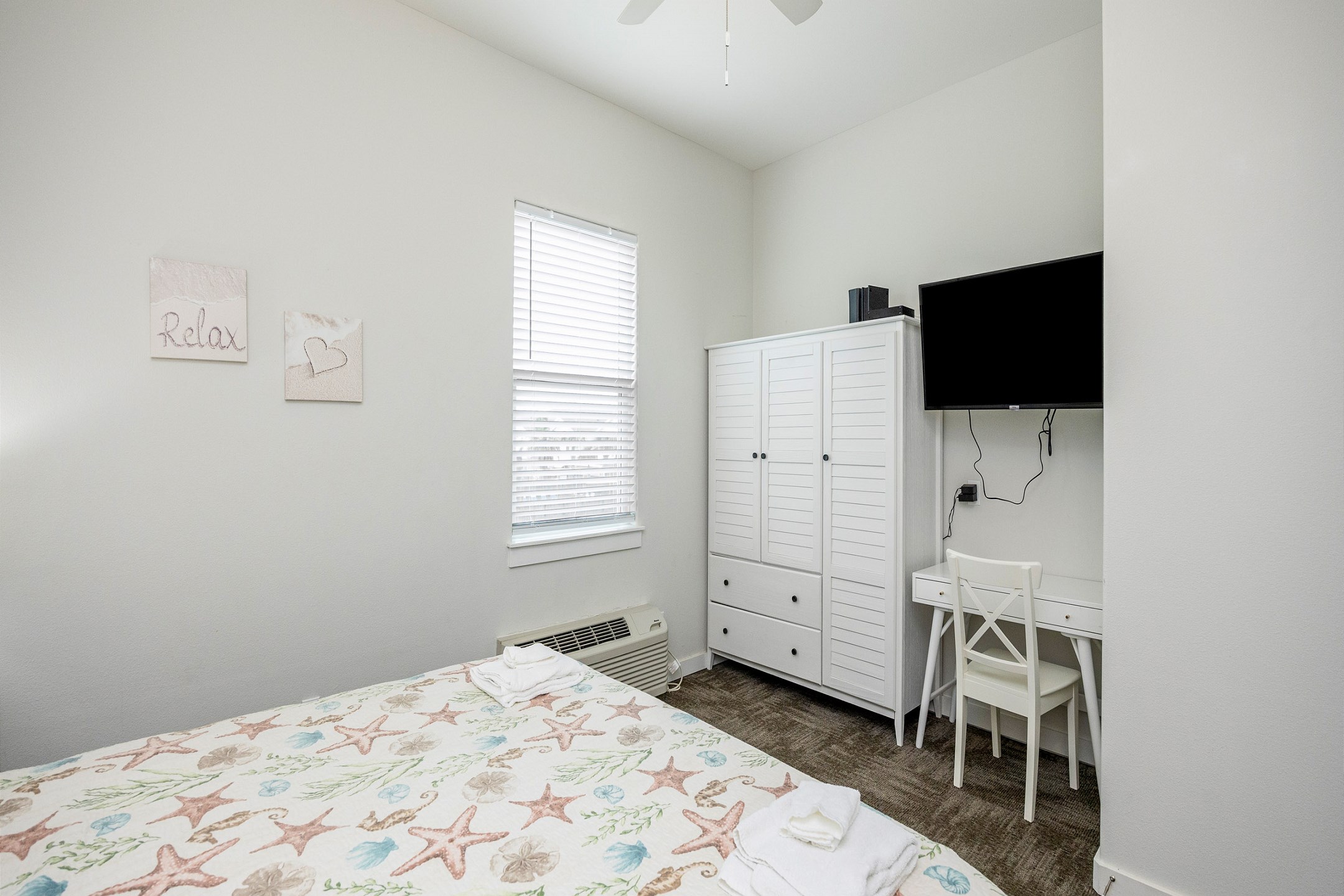 Unwind after a day of beach adventures in your peaceful king-size haven