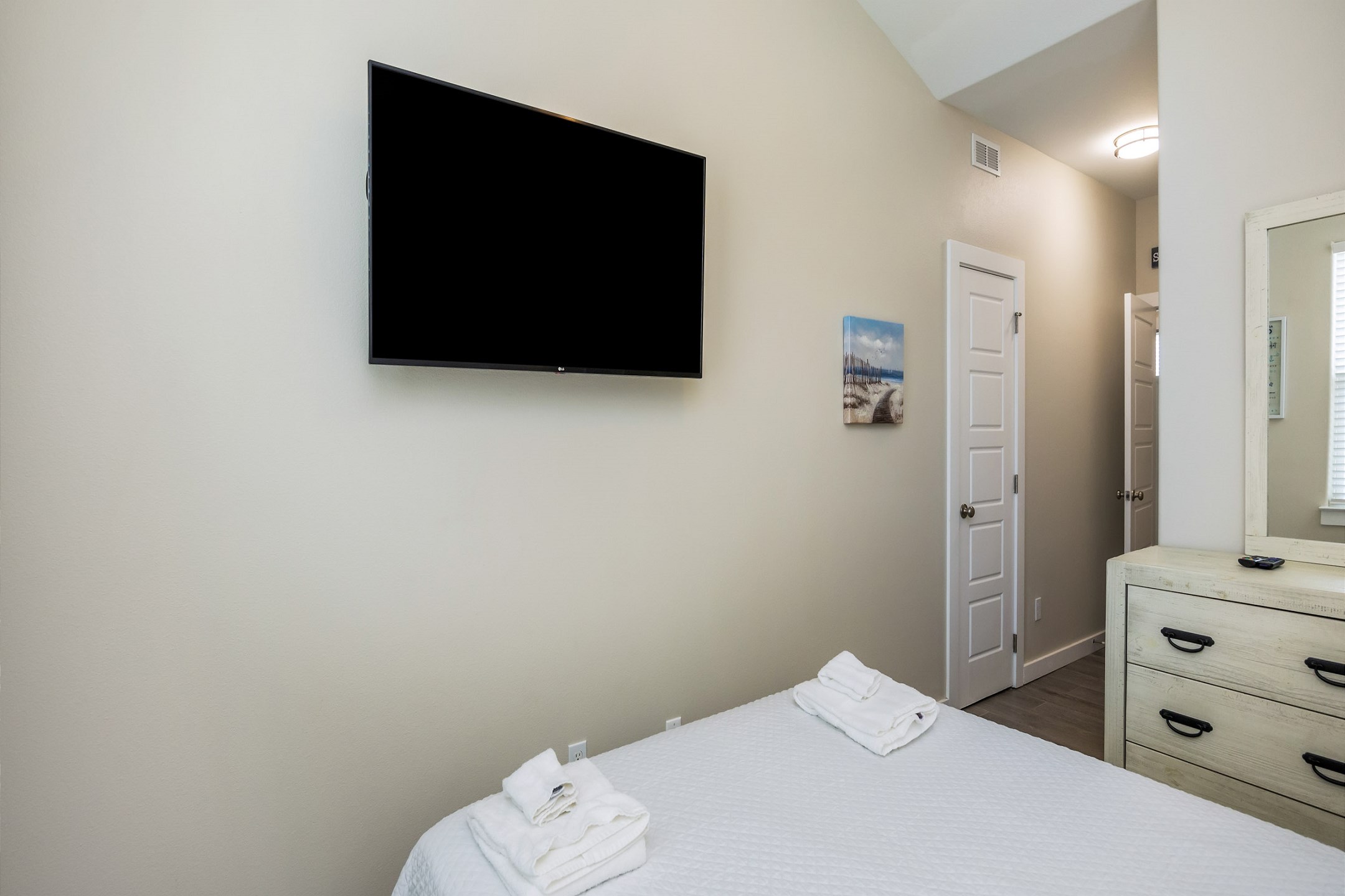 Enjoy your favorite shows or a late-night movie after a day of beachside fun.