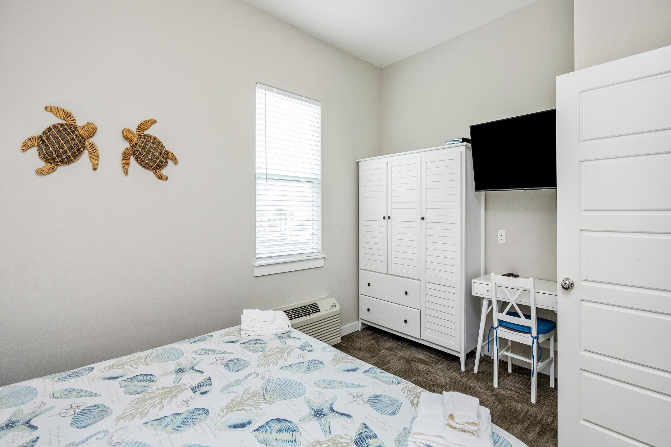 Cozy up on a king-size bed made for couples'' getaways