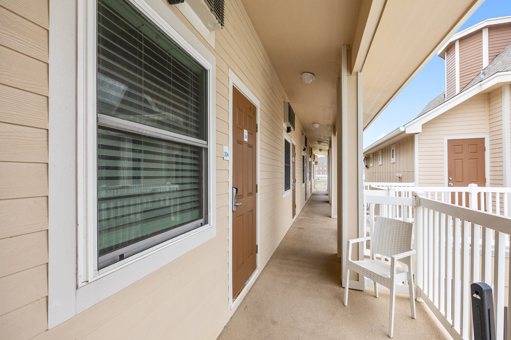 Front entrance to property with coded door lock for added security