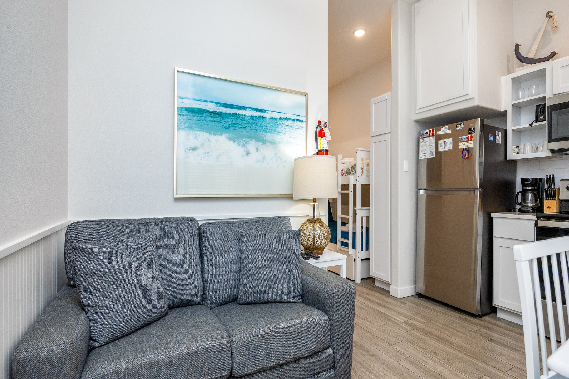 Beautiful open concept living, dining and kitchen area 