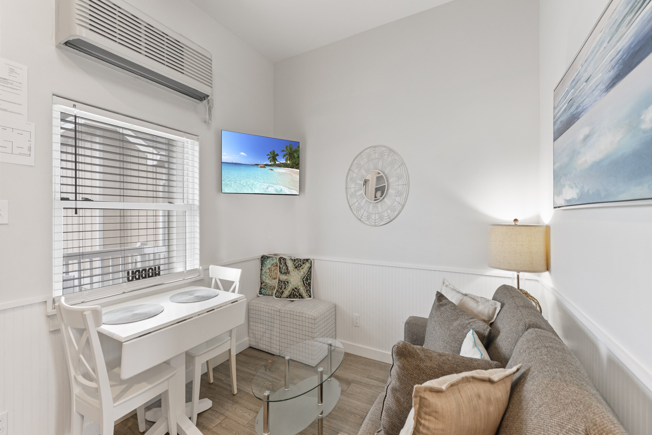 Lovely living area with flat screen TV 