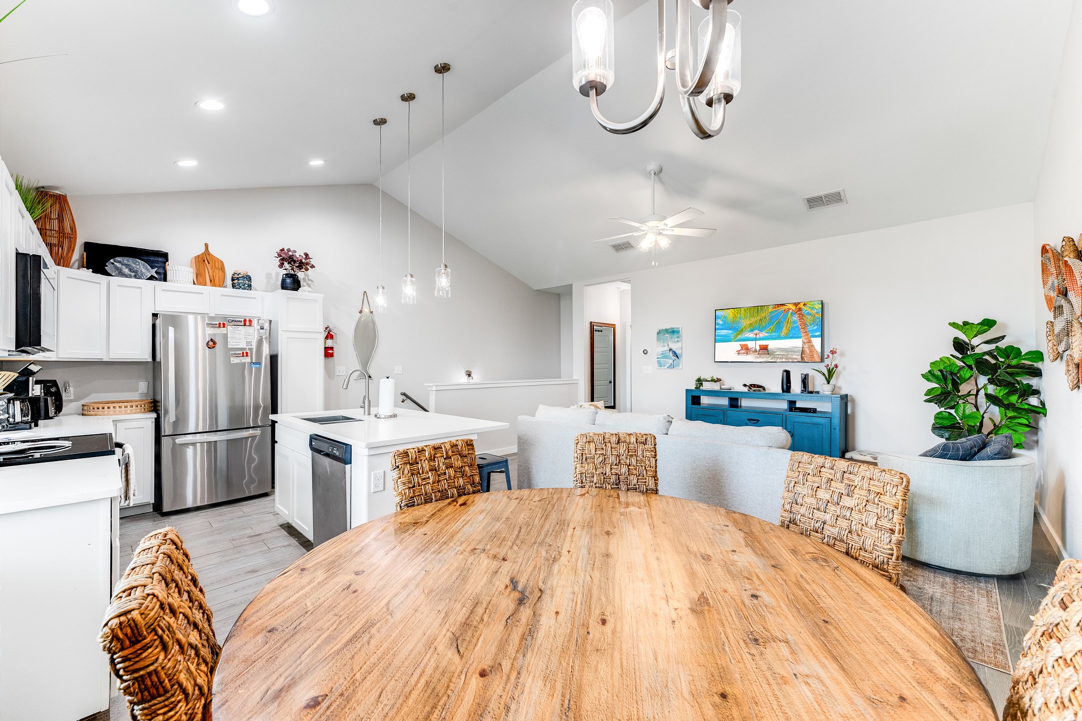 Dining area with easy access to the gourmet kitchen