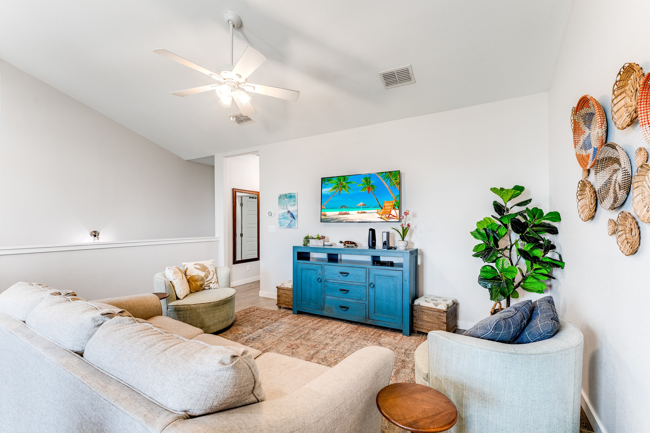 Settle in for some TV time at the end of a long beach day