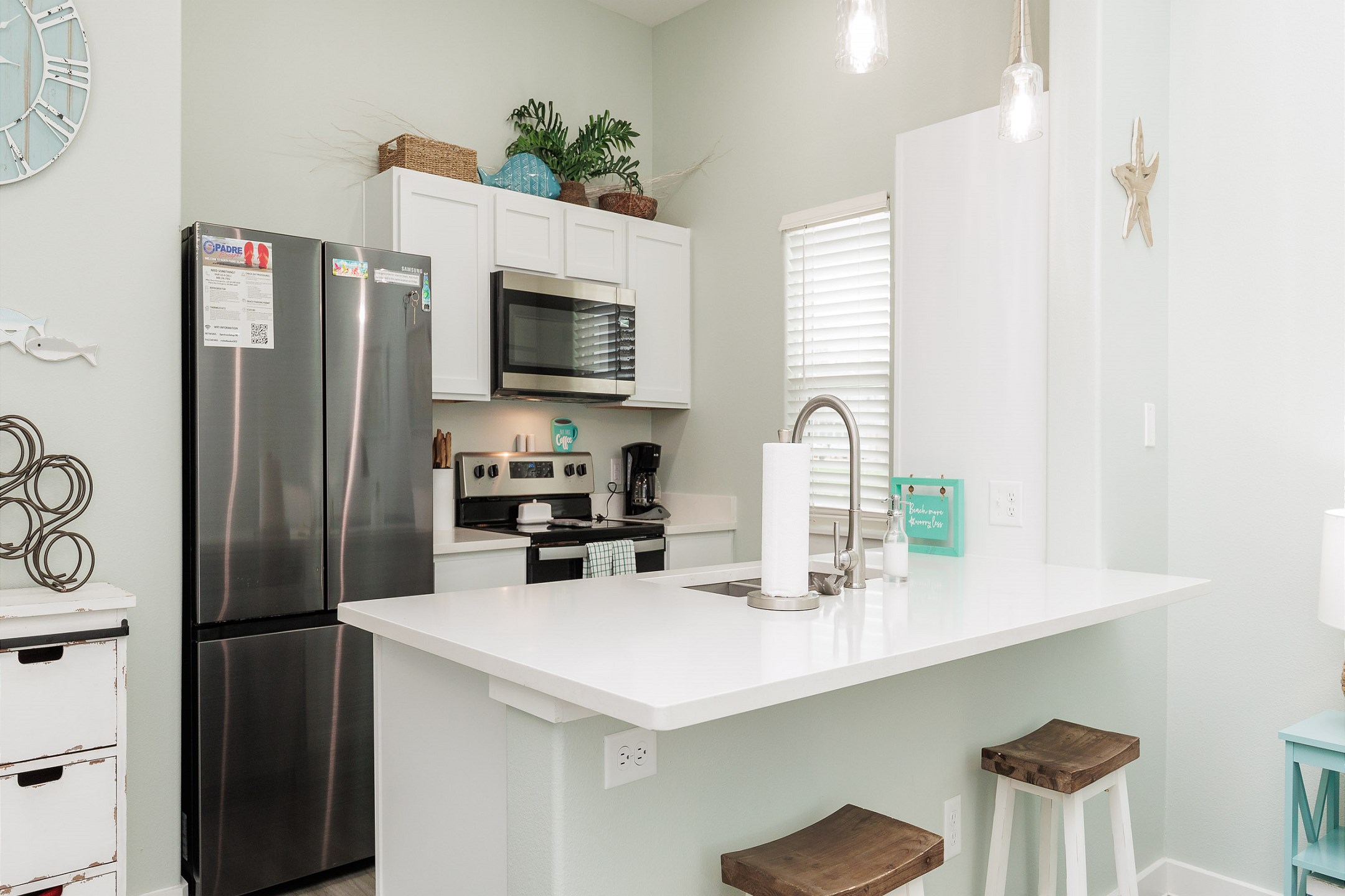 Experience culinary charm in this cozy vacation rental kitchen