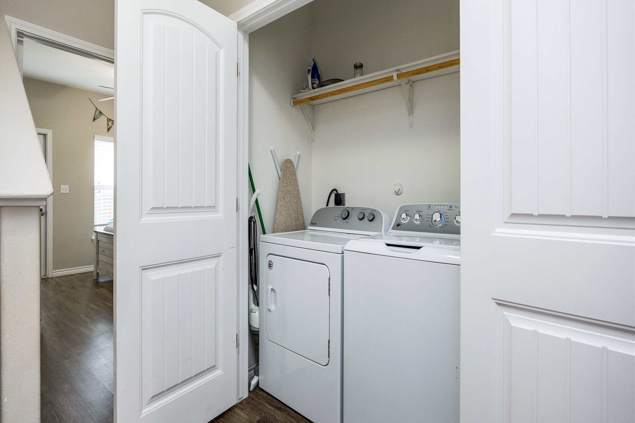 Washer and dryer on the first floor for your convenience 