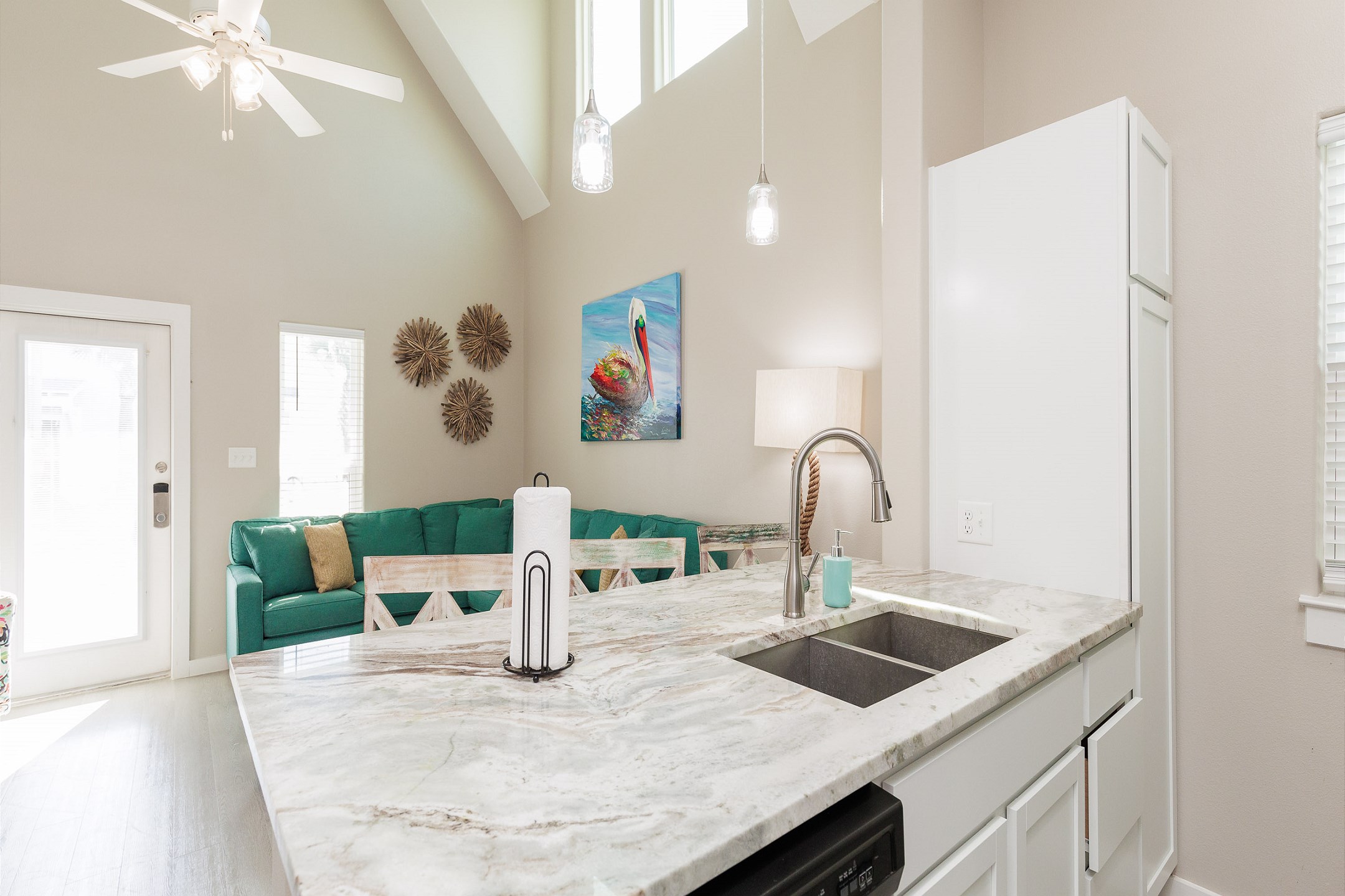 Bright and airy kitchen with natural light
