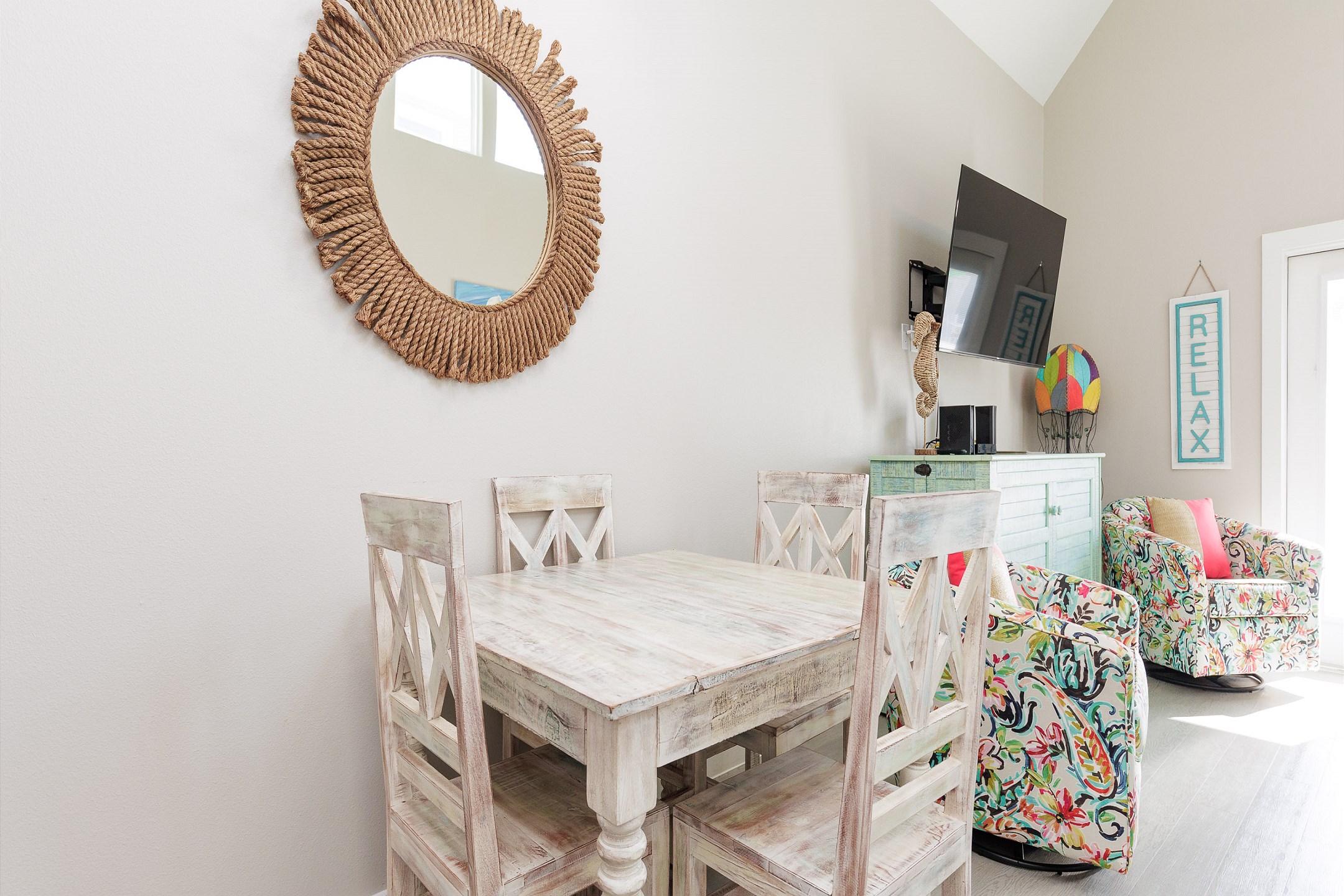 Dining area with easy access to the gourmet kitchen