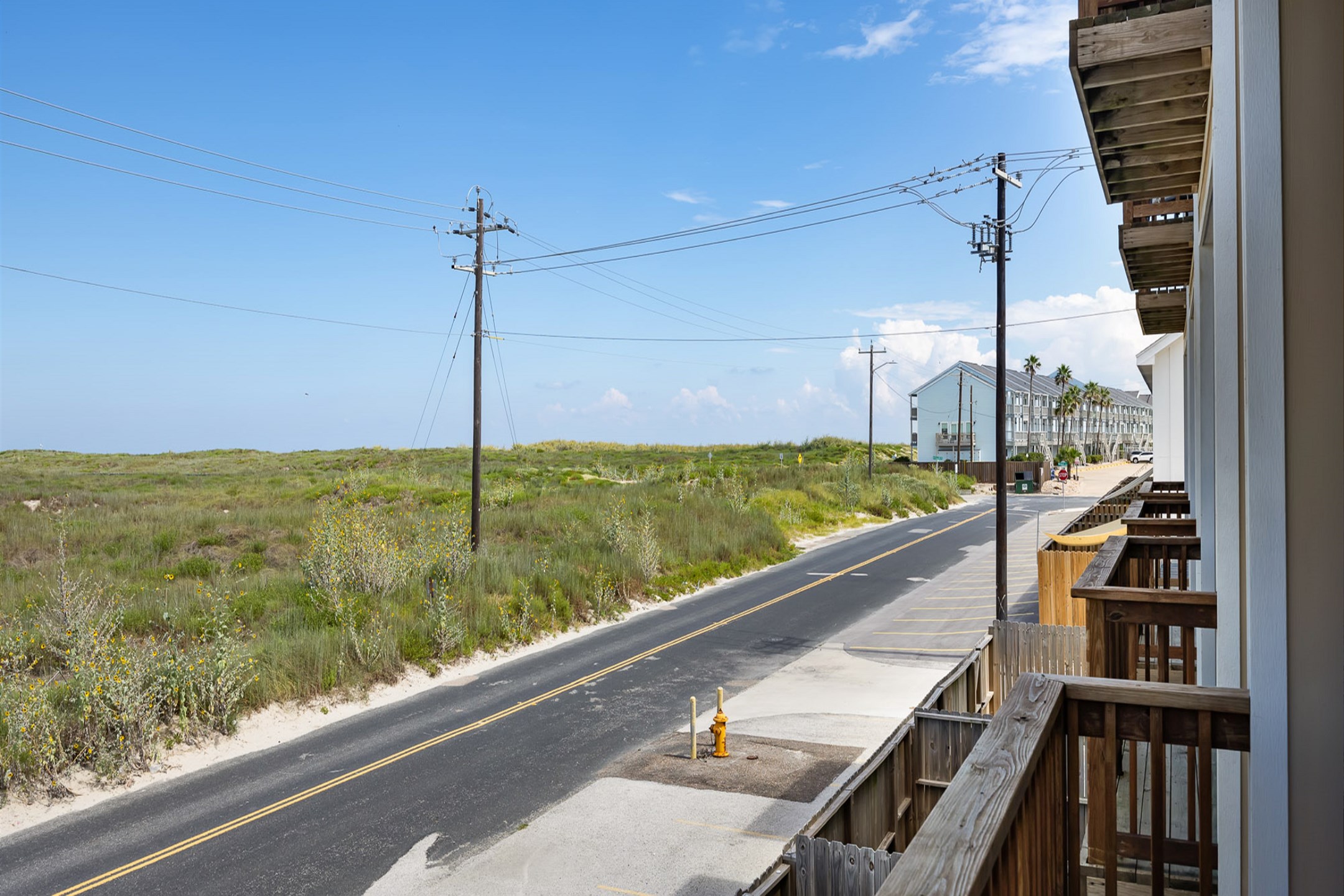 View from second floor balcony