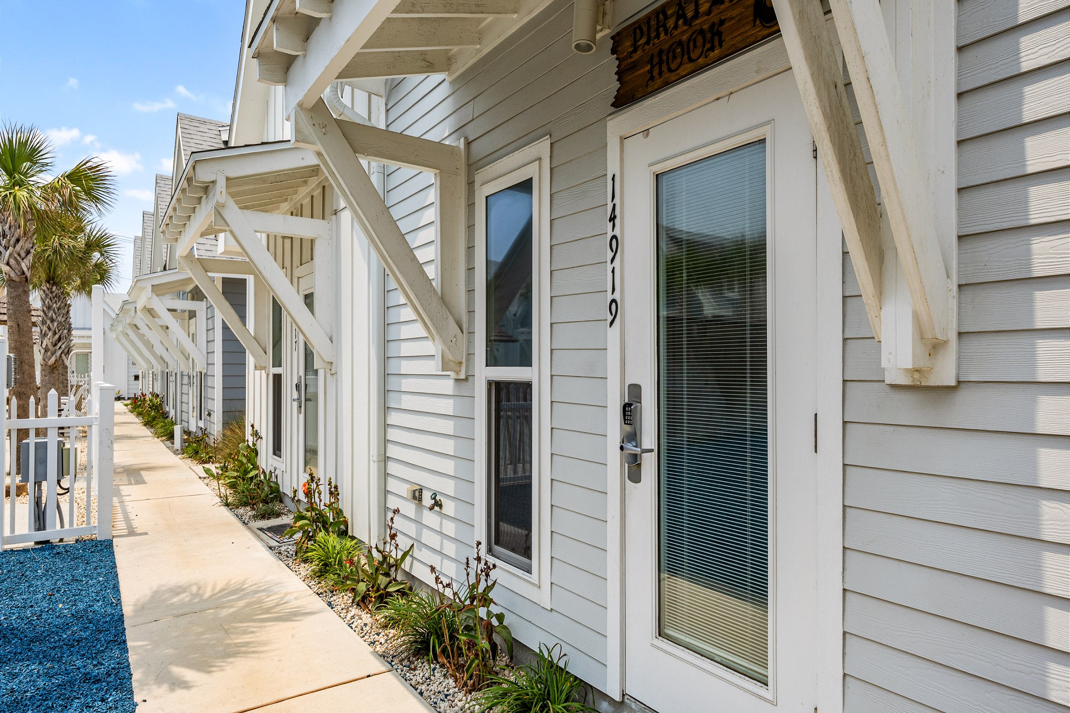 Front entrance to the property with coded lock for added security 