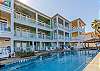 View of condos from pool 