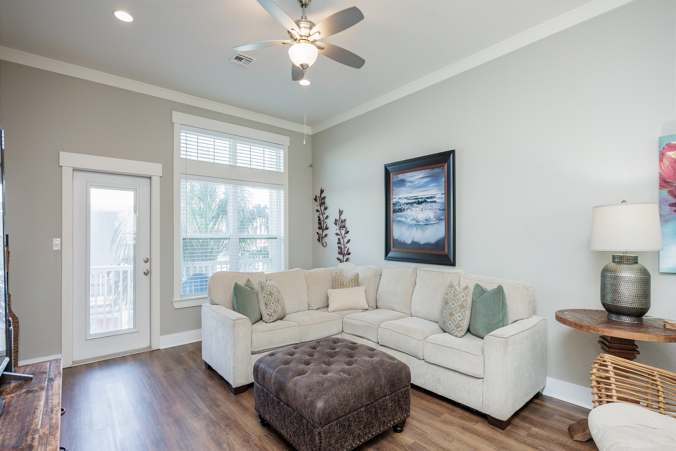 Open concept living area with plenty of space for the whole family located on second floor 