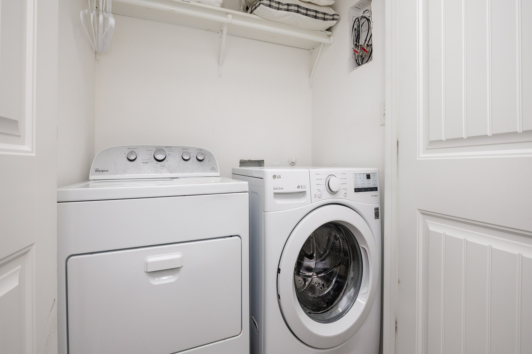Washer and dryer in property for guest use