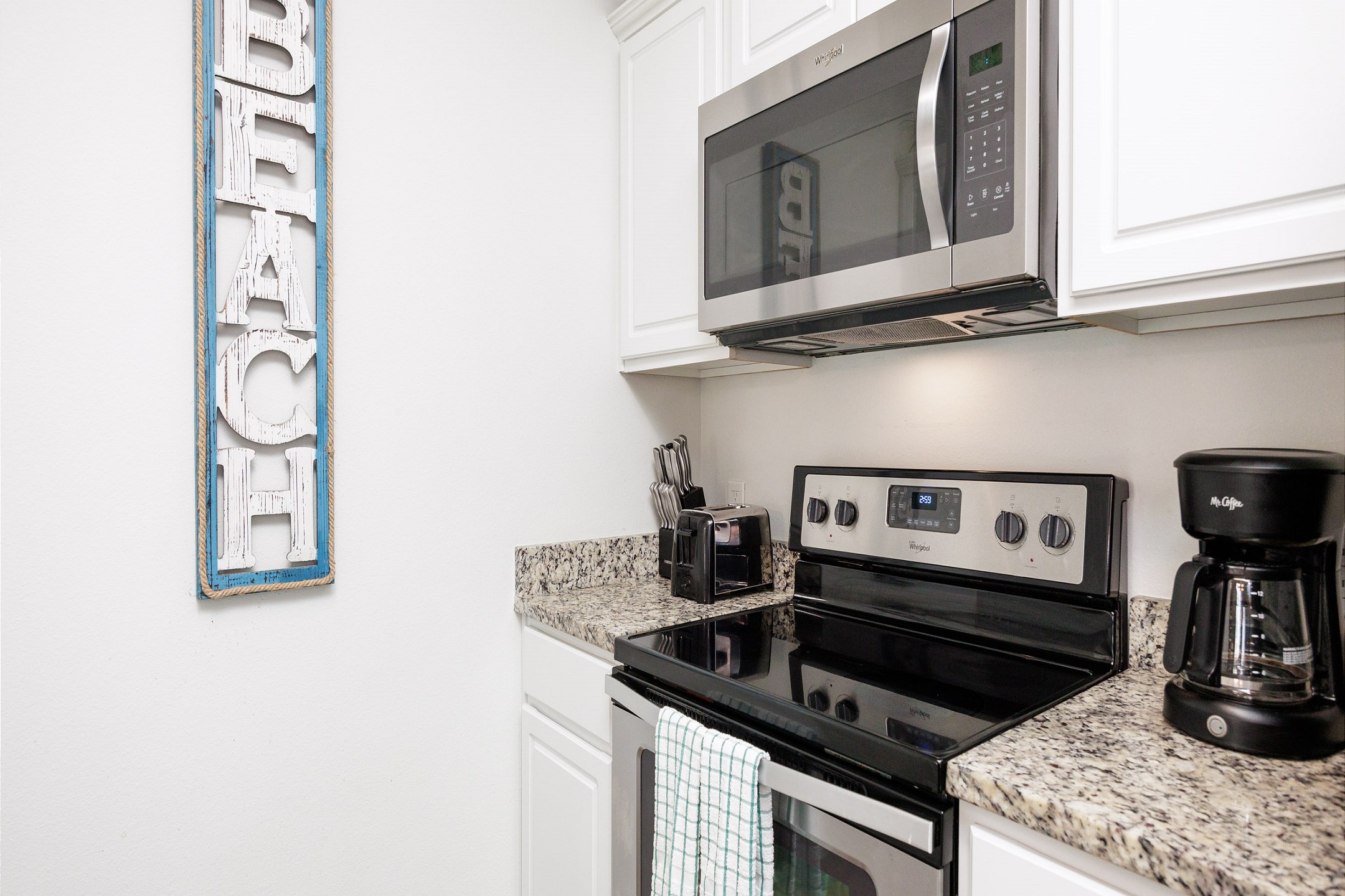 Modern kitchen with stainless steel appliances