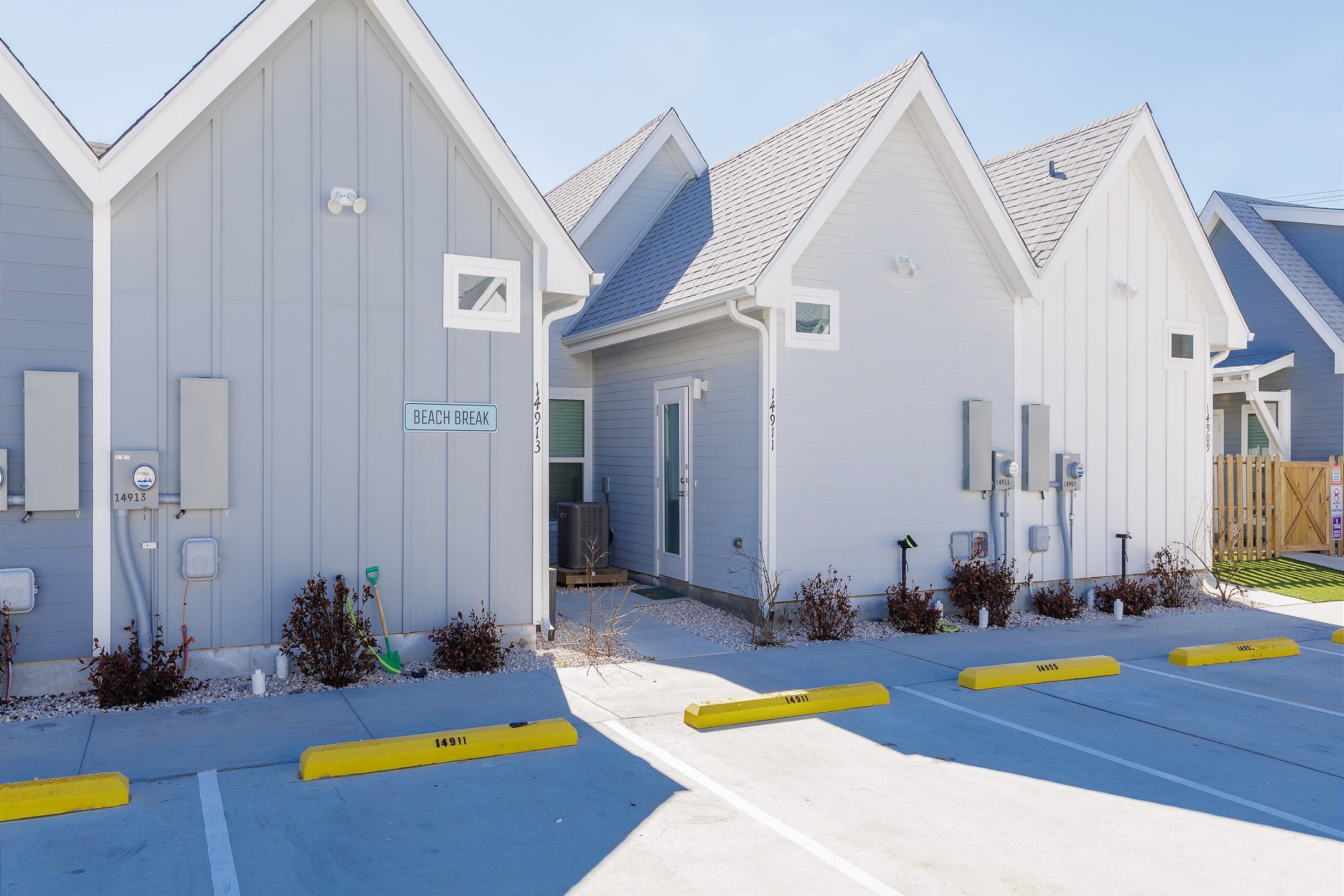 Two assigned parking spaces directly behind the property 