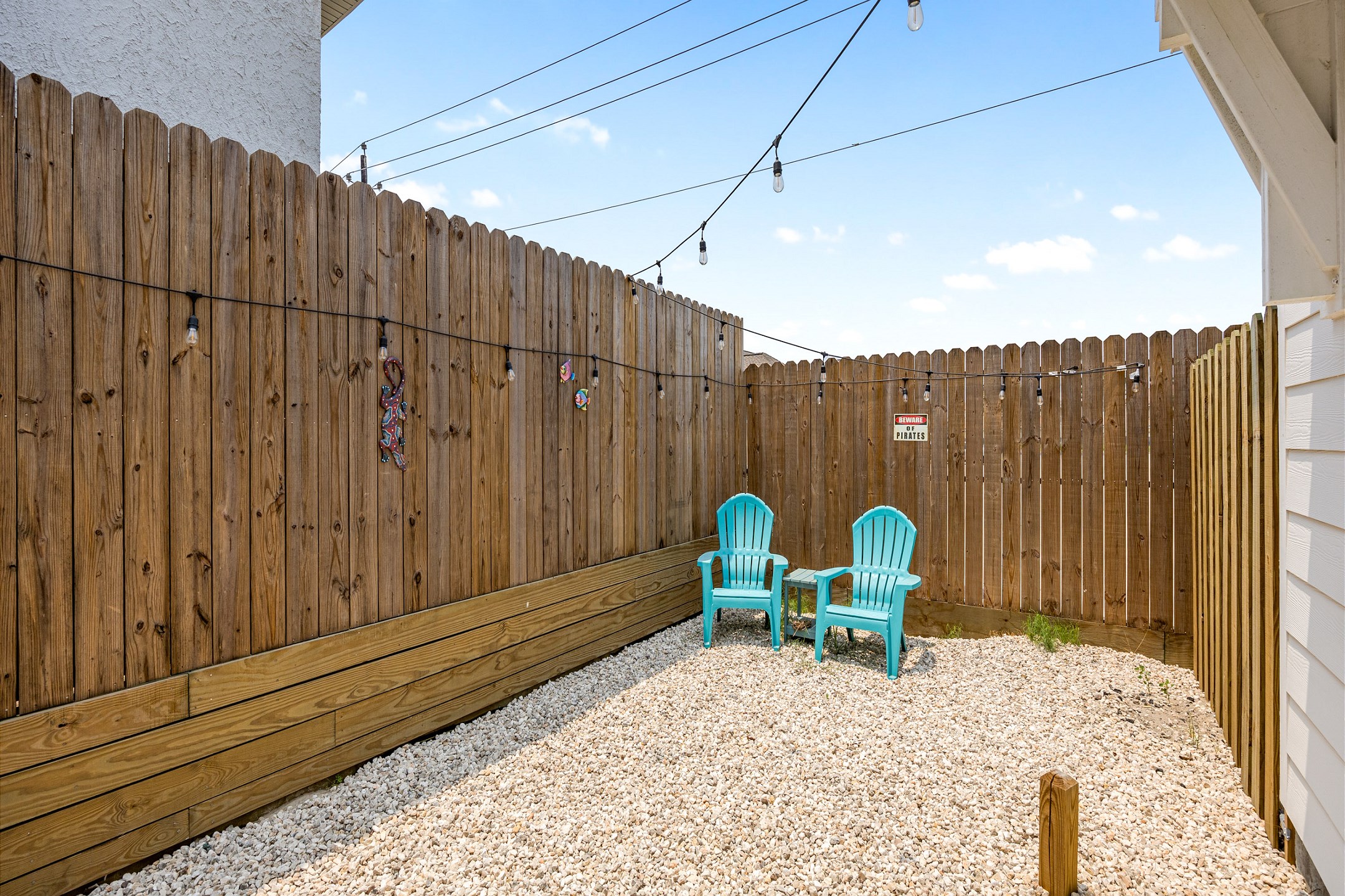 Private patio off of the master bedroom 