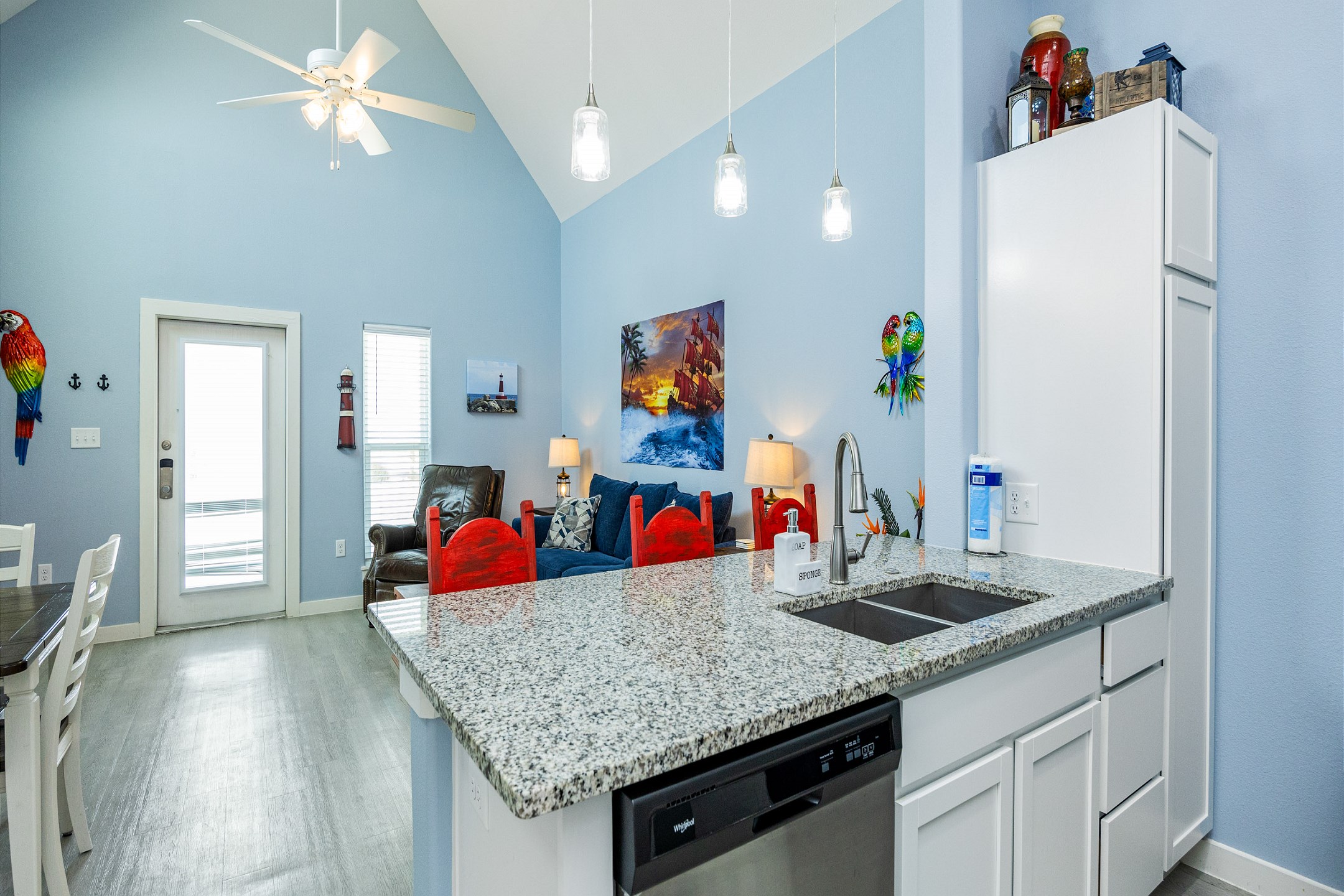 This kitchen is perfect for whipping up quick bites or indulging in culinary adventures during your stay