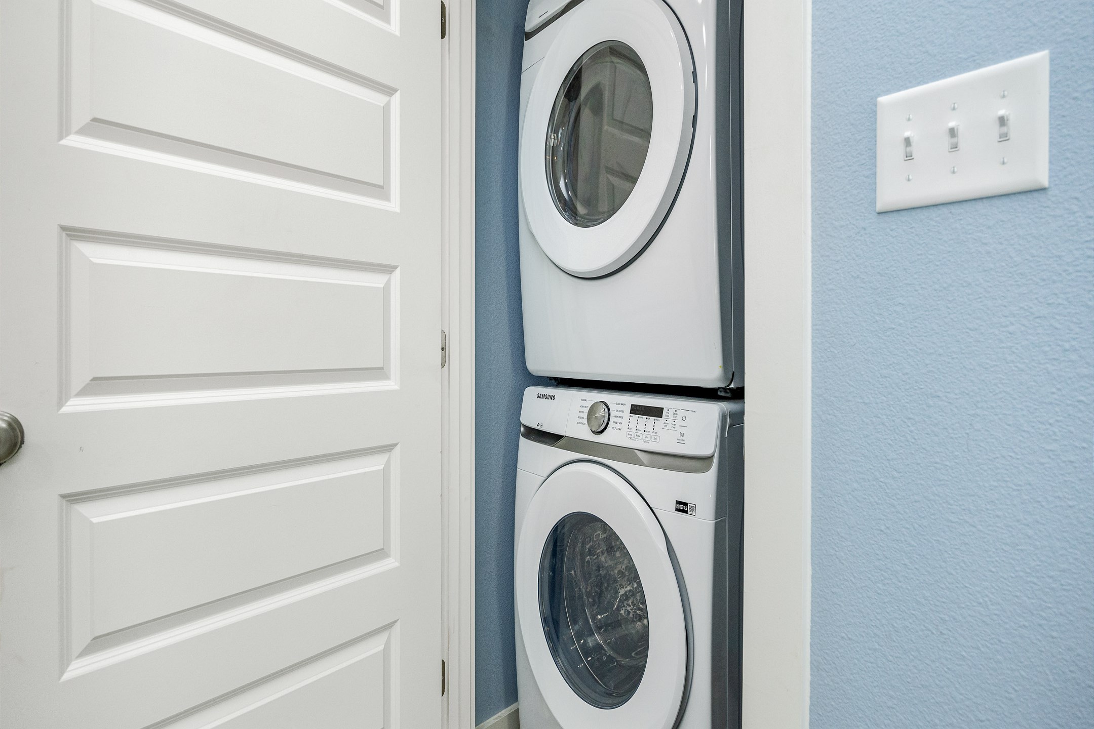 Washer and dryer in property for your convenience 