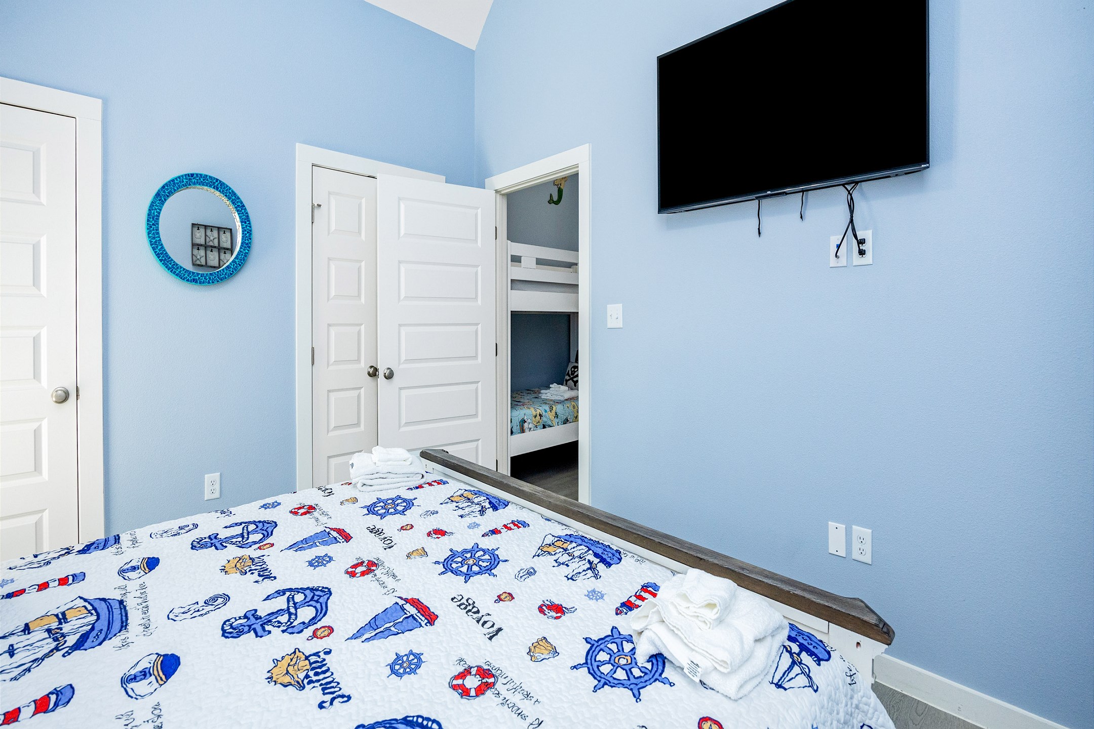 Sink into slumber on a luxurious king-size bed