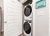 Washer / dryer located in hallway closet 