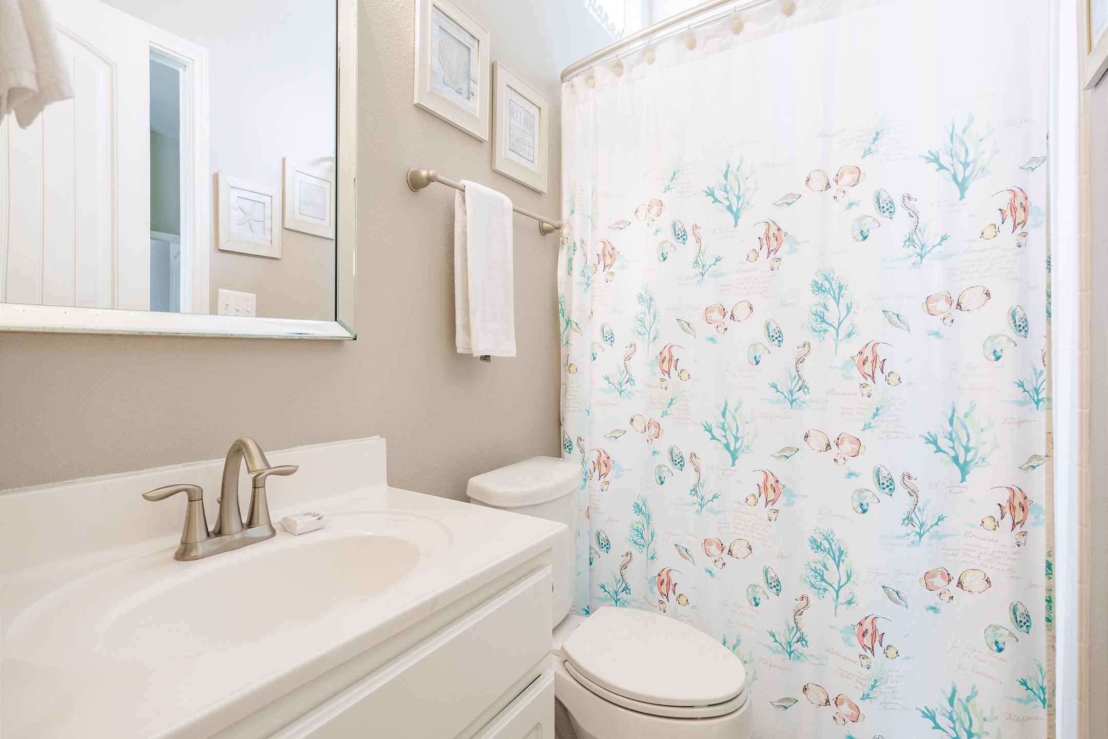 Master bathroom with walk in shower